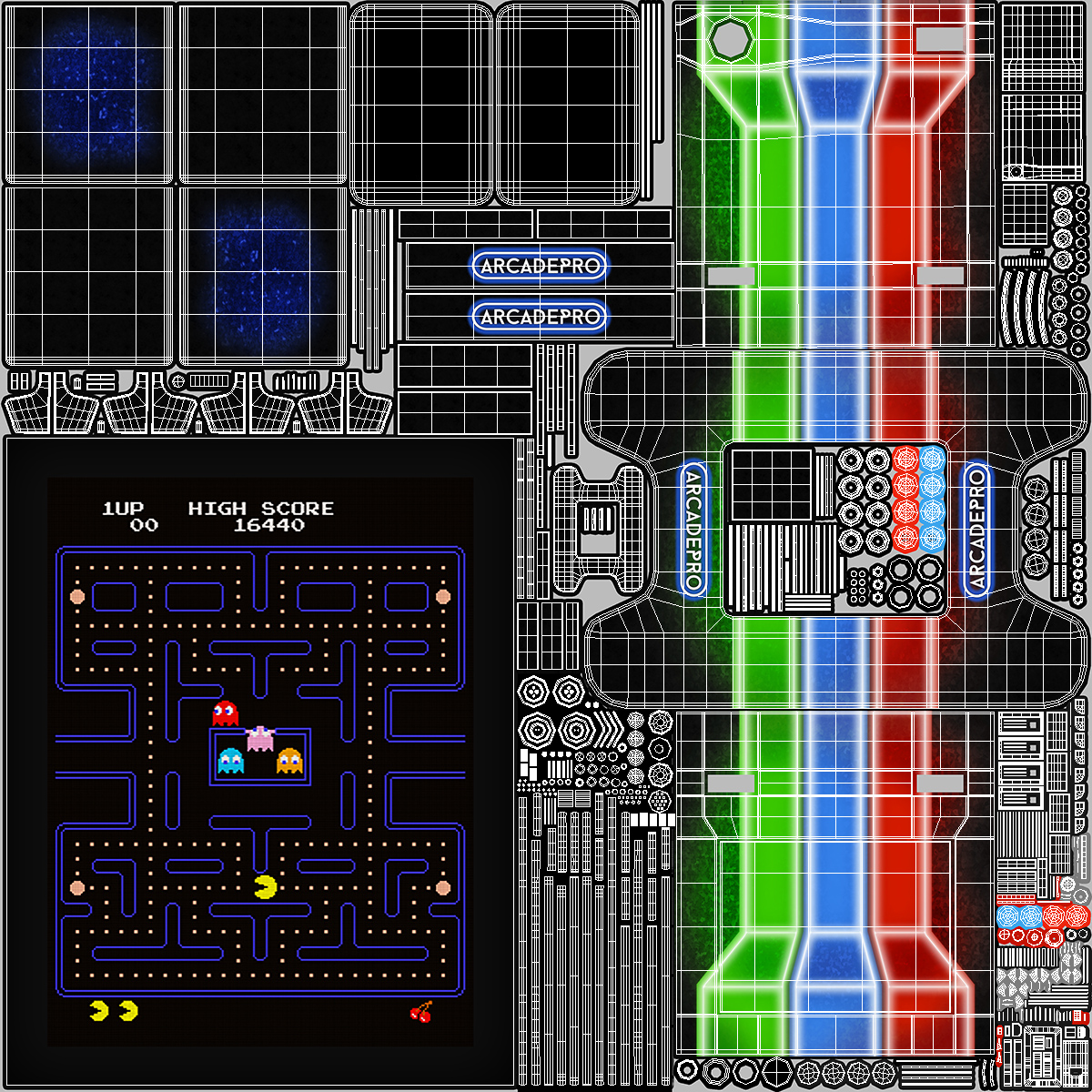 3D ArcadePro Mars 55 Cocktail Arcade Machine