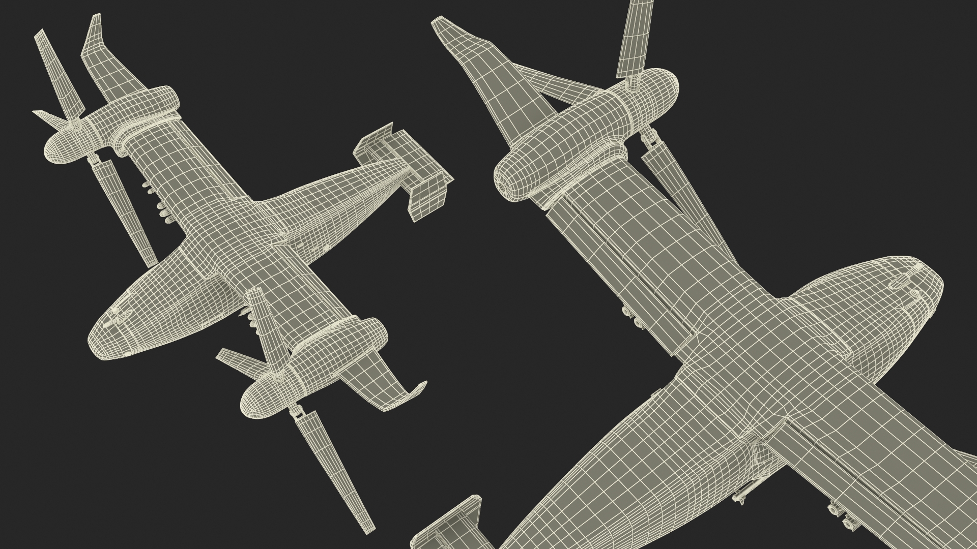 3D Combat Propeller Drone UAV Rigged model