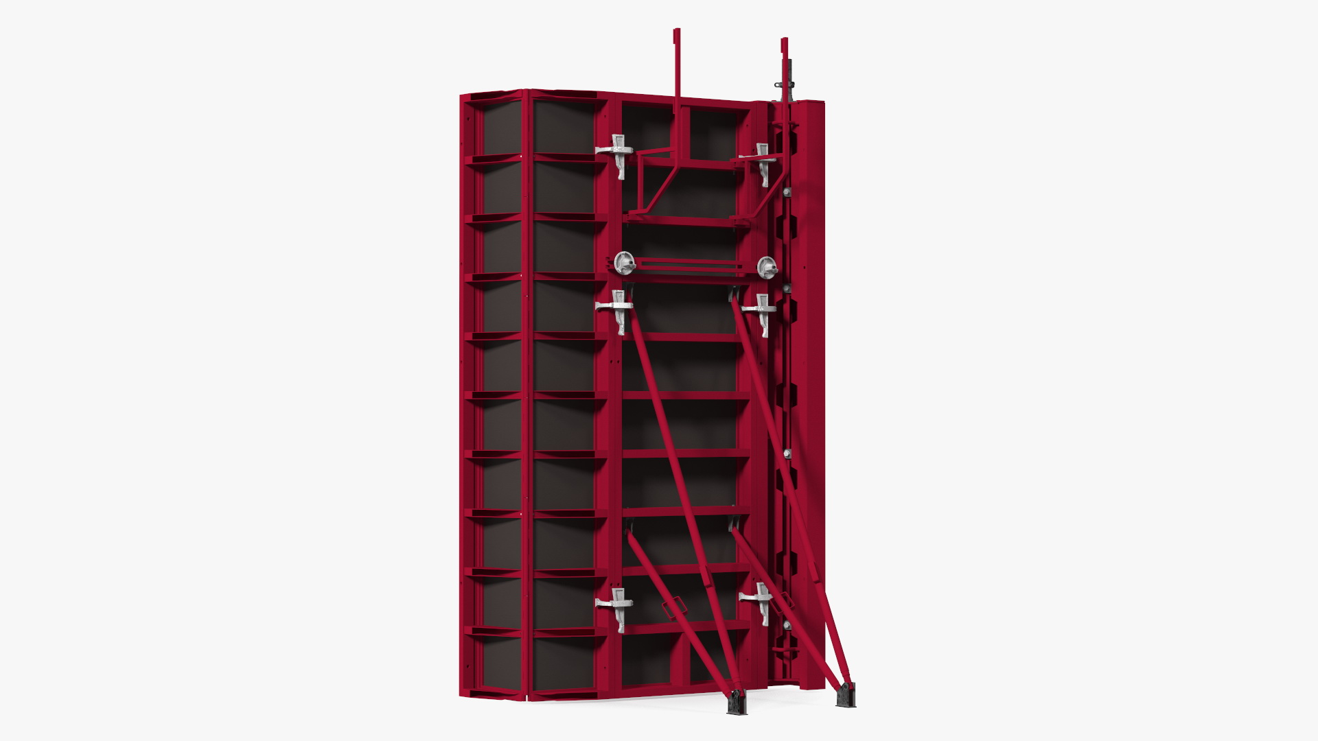Construction Shuttering Red 3D