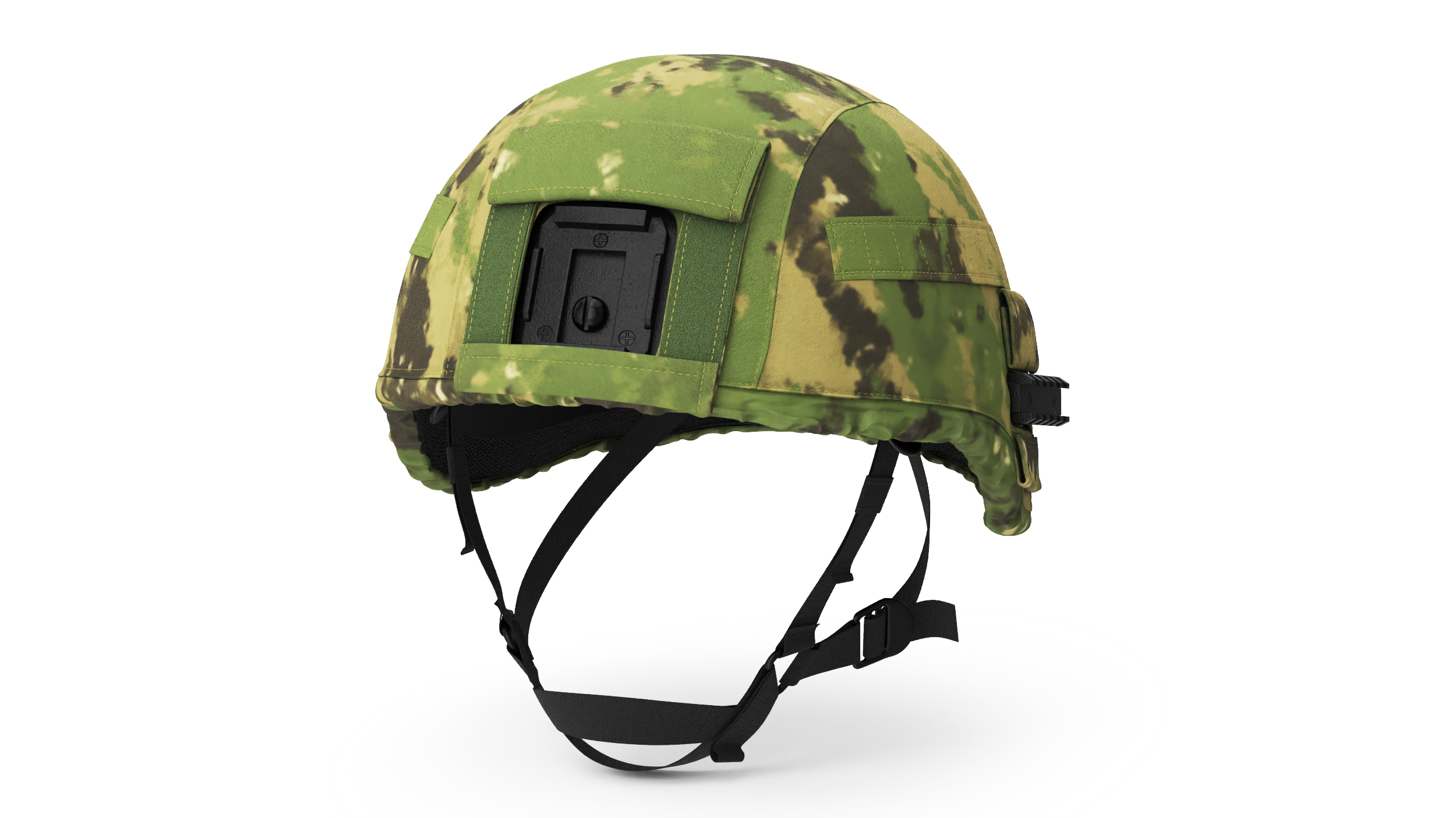 3D Light Green Case Black Helmet Ratnik