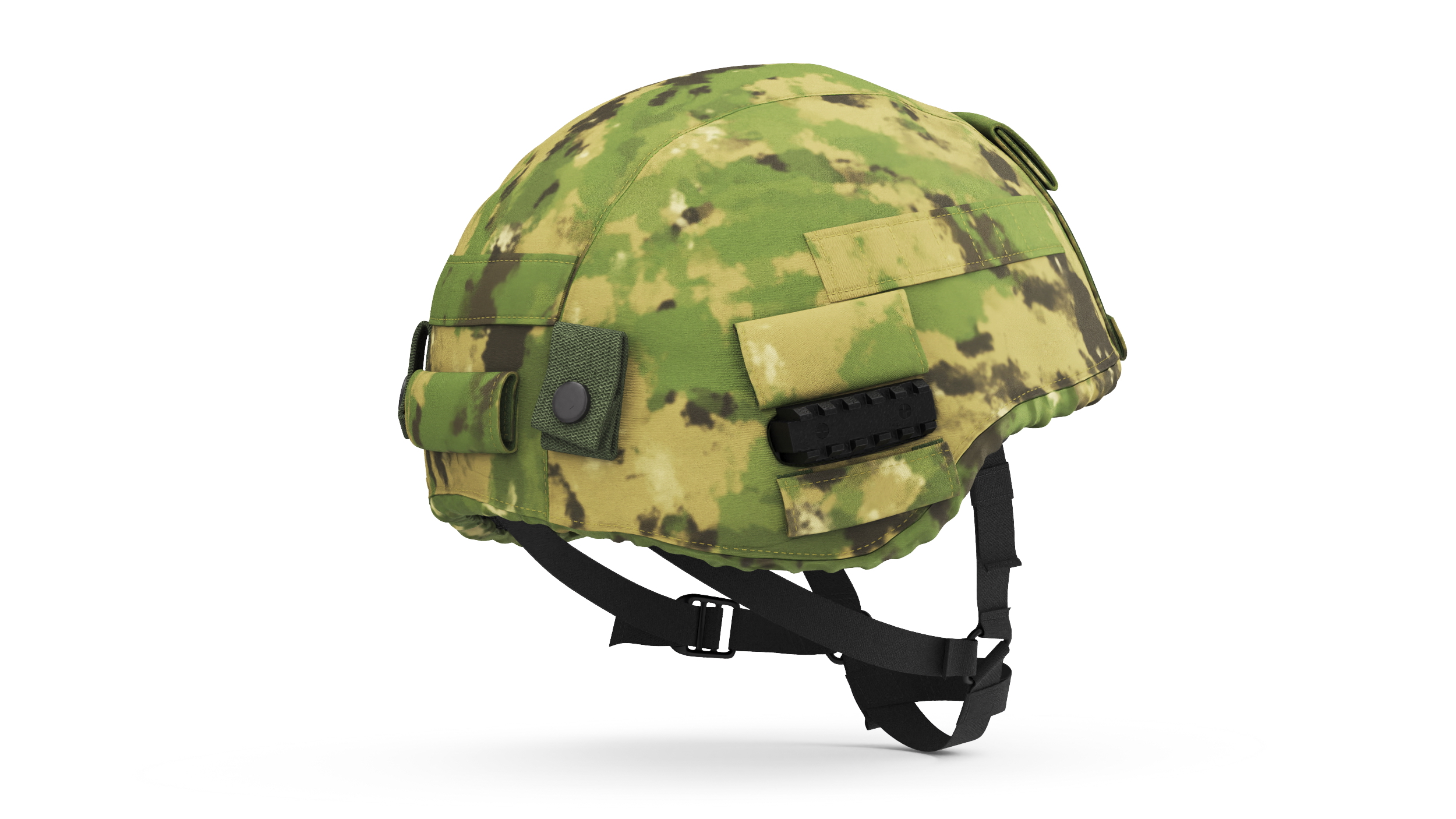 3D Light Green Case Black Helmet Ratnik