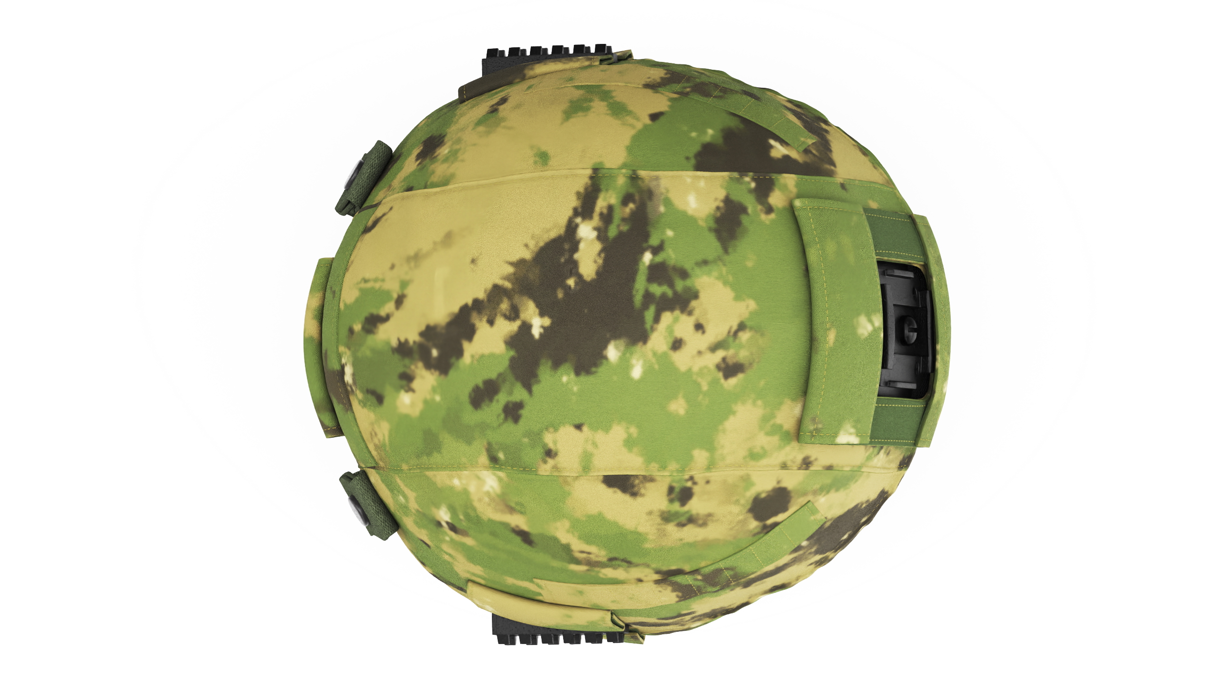 3D Light Green Case Black Helmet Ratnik