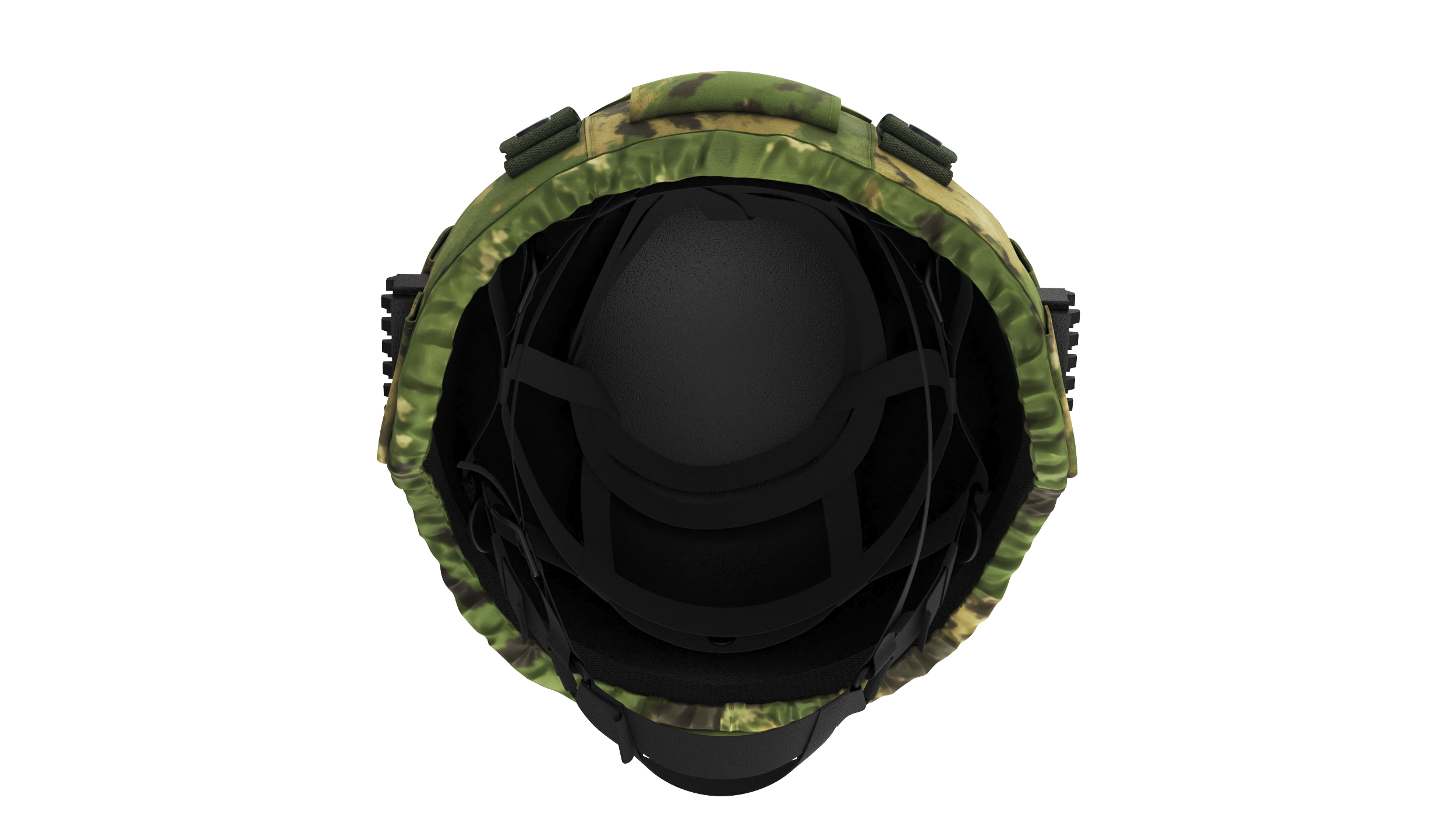 3D Light Green Case Black Helmet Ratnik
