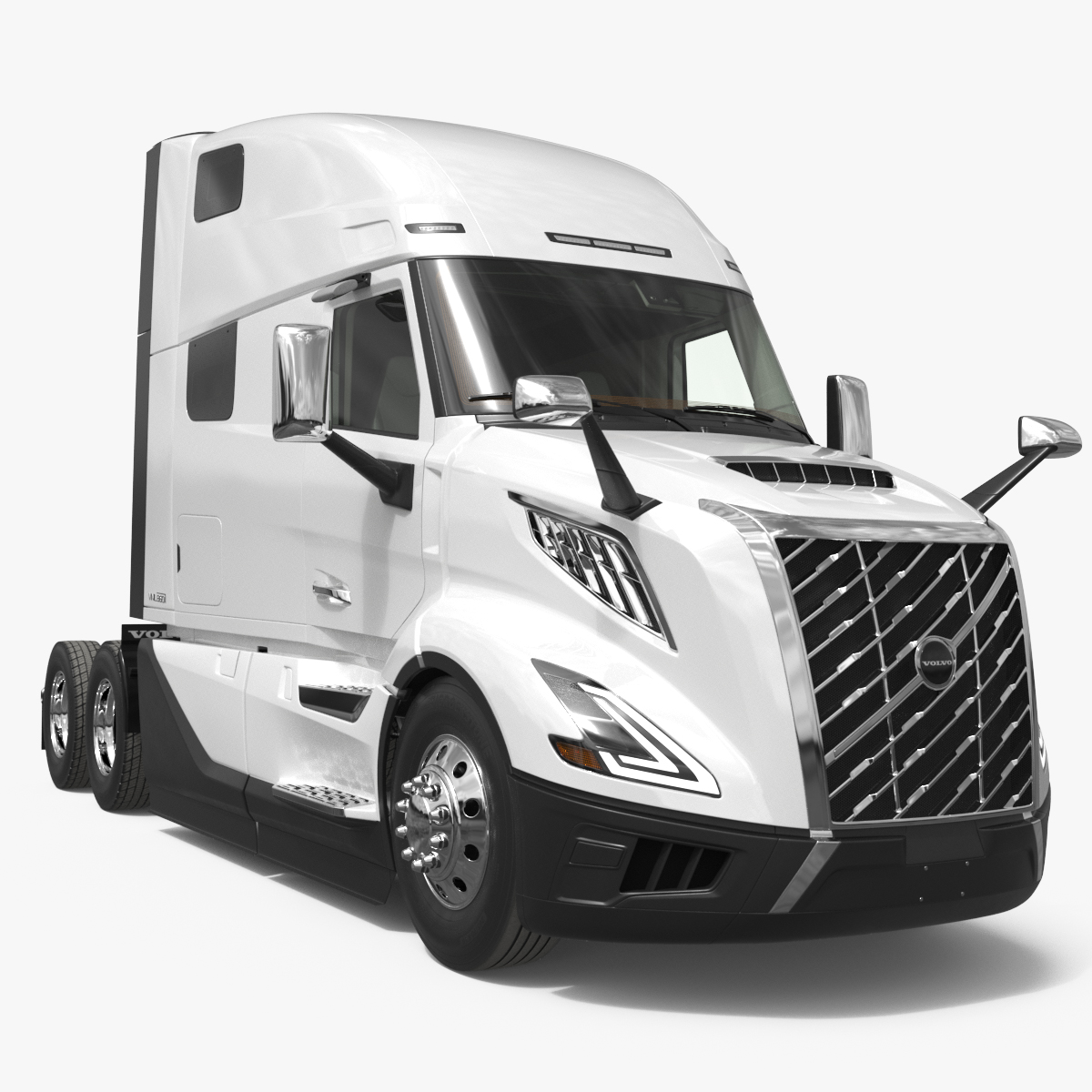 2026 Volvo VNL 860 Truck White Simplified 3D model preview