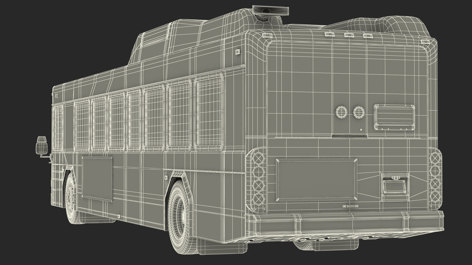 Gillig Low Floor Hybrid Bus Intercity Green Simple Interior 3D model