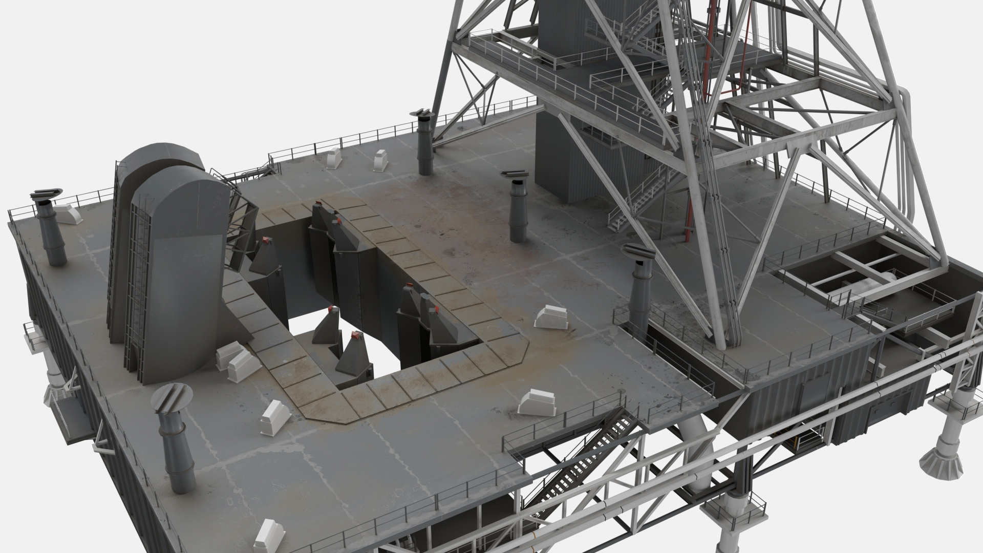 3D SLS Launch Pad 39B model
