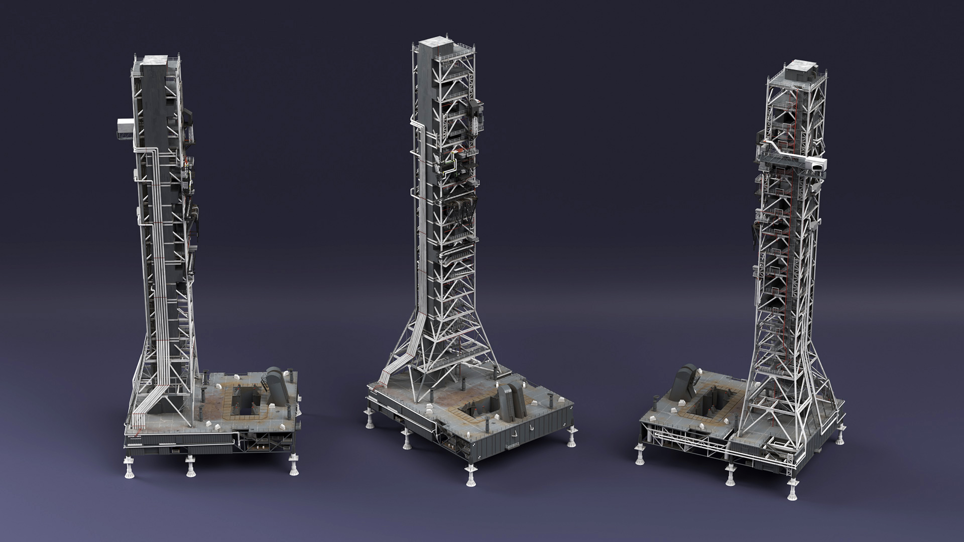 3D SLS Launch Pad 39B model