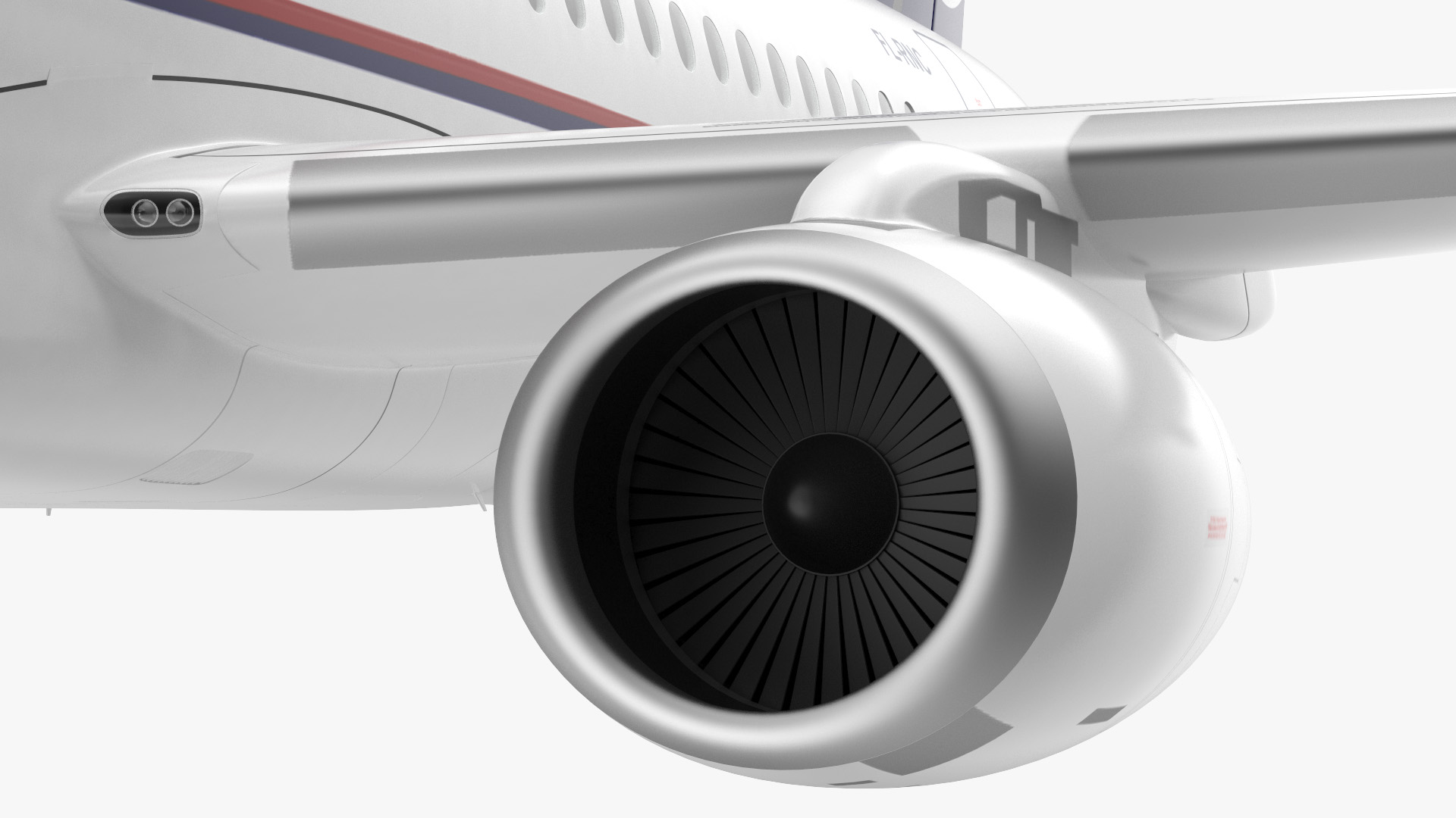 3D Sukhoi Superjet 100 95lr Flight