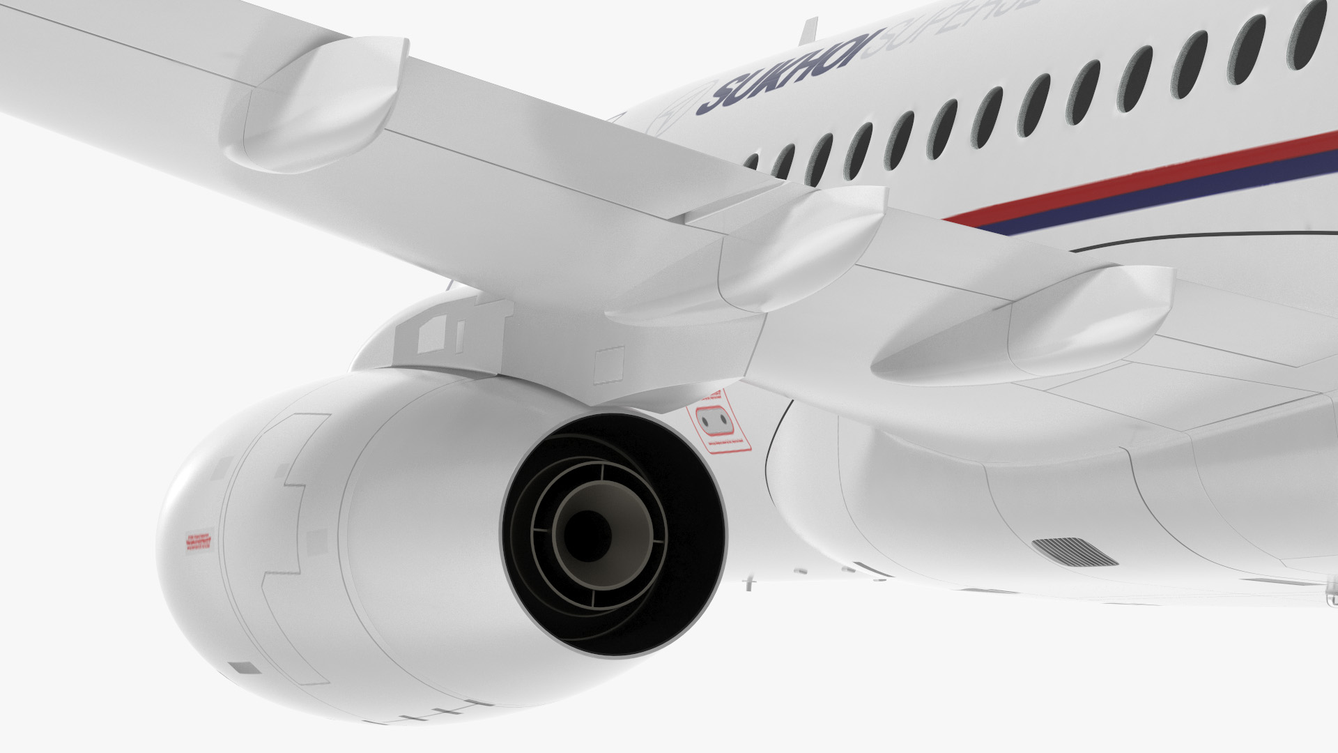 3D Sukhoi Superjet 100 95lr Flight