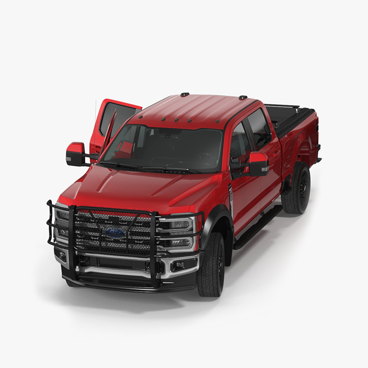 3D Ford Super Duty F 550 Lariat 2023 with Accessories Rigged for Cinema 4D