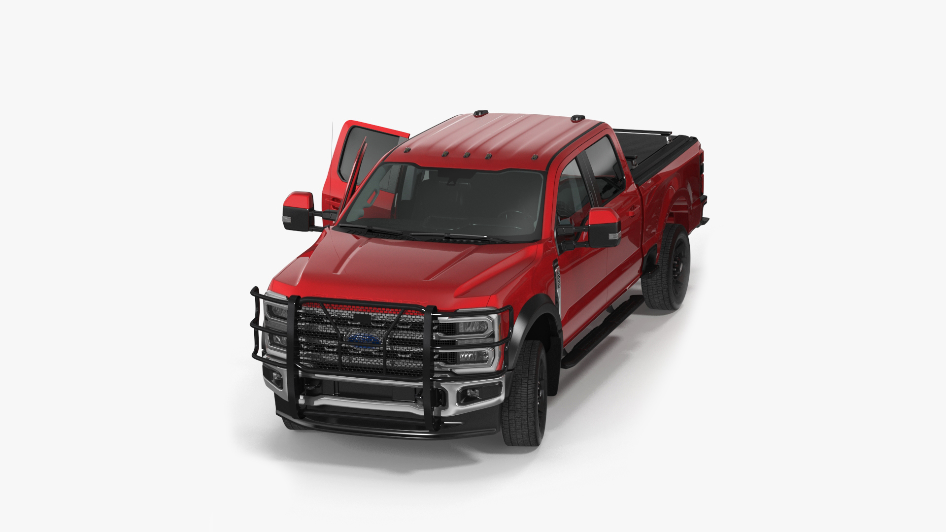 3D Ford Super Duty F 550 Lariat 2023 with Accessories Rigged for Cinema 4D