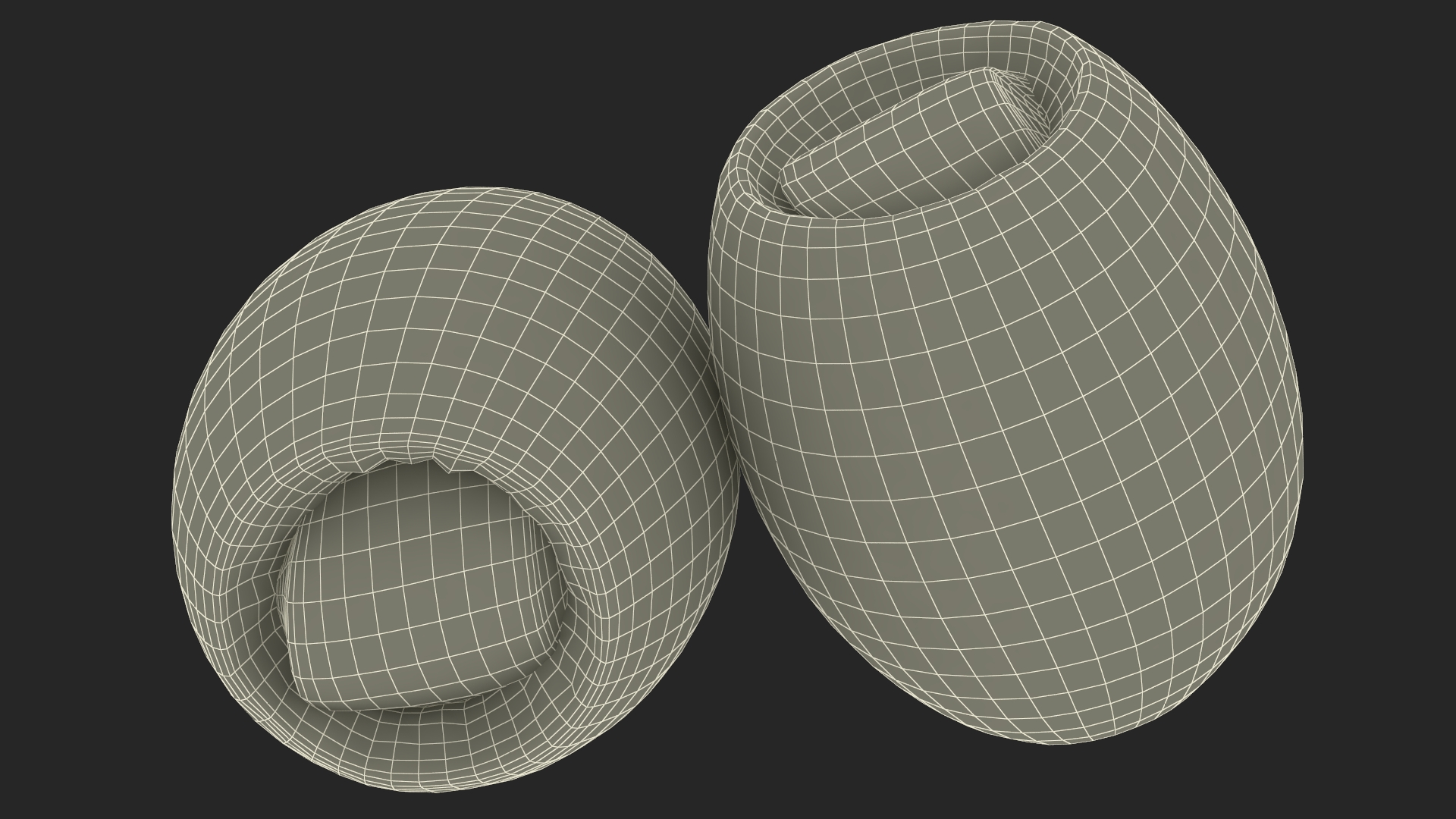 3D model Stuffed Black Olives