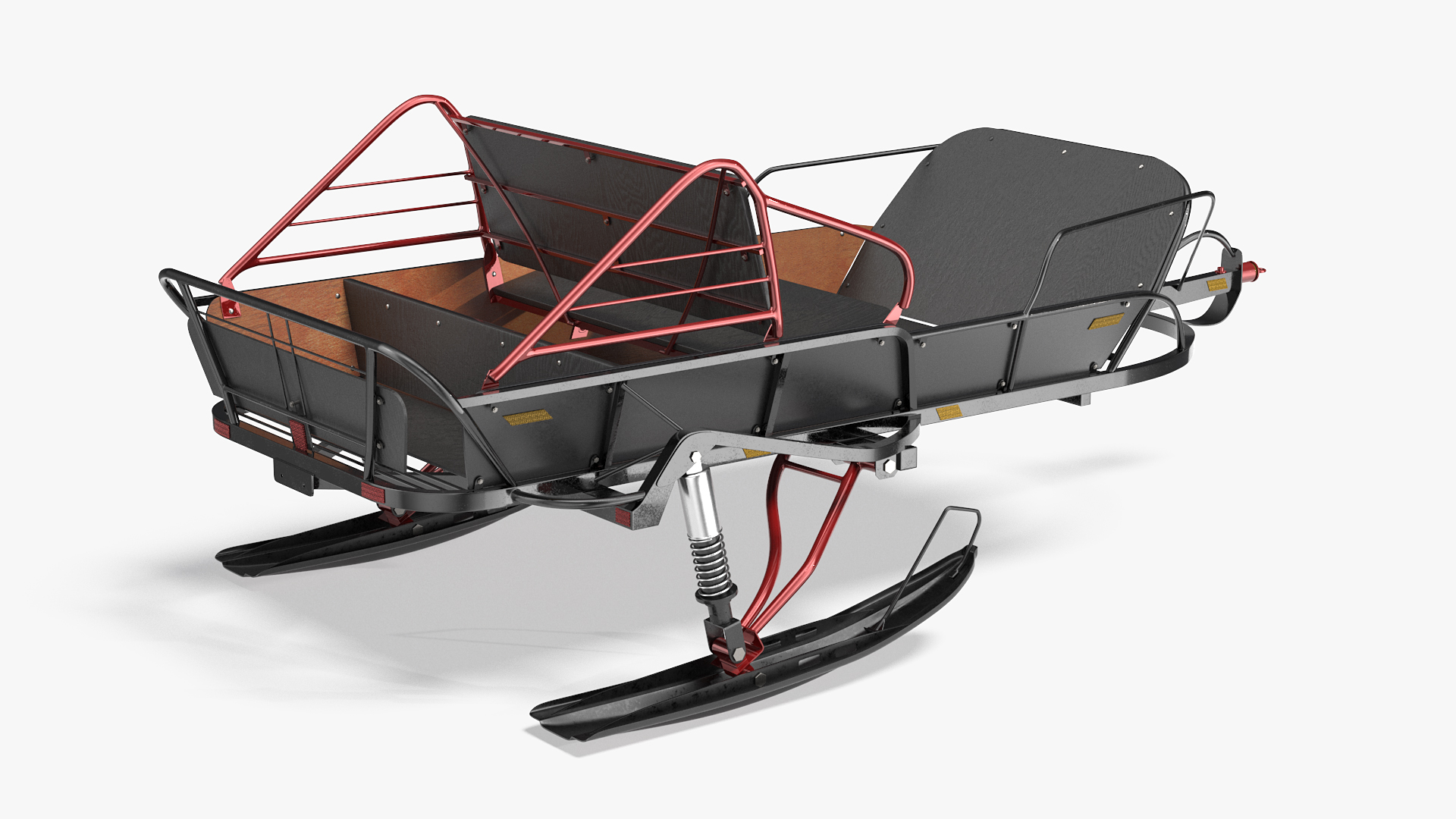 3D model Snowmobile Sled