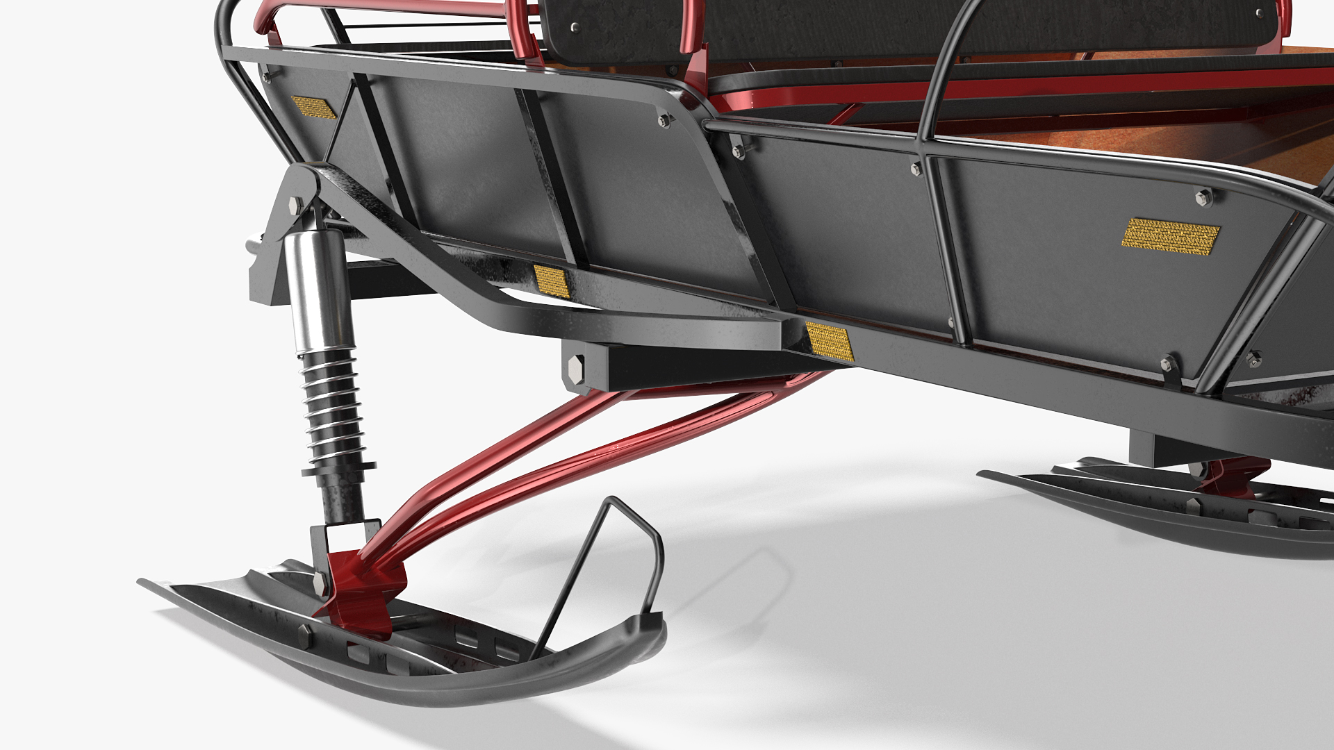 3D model Snowmobile Sled