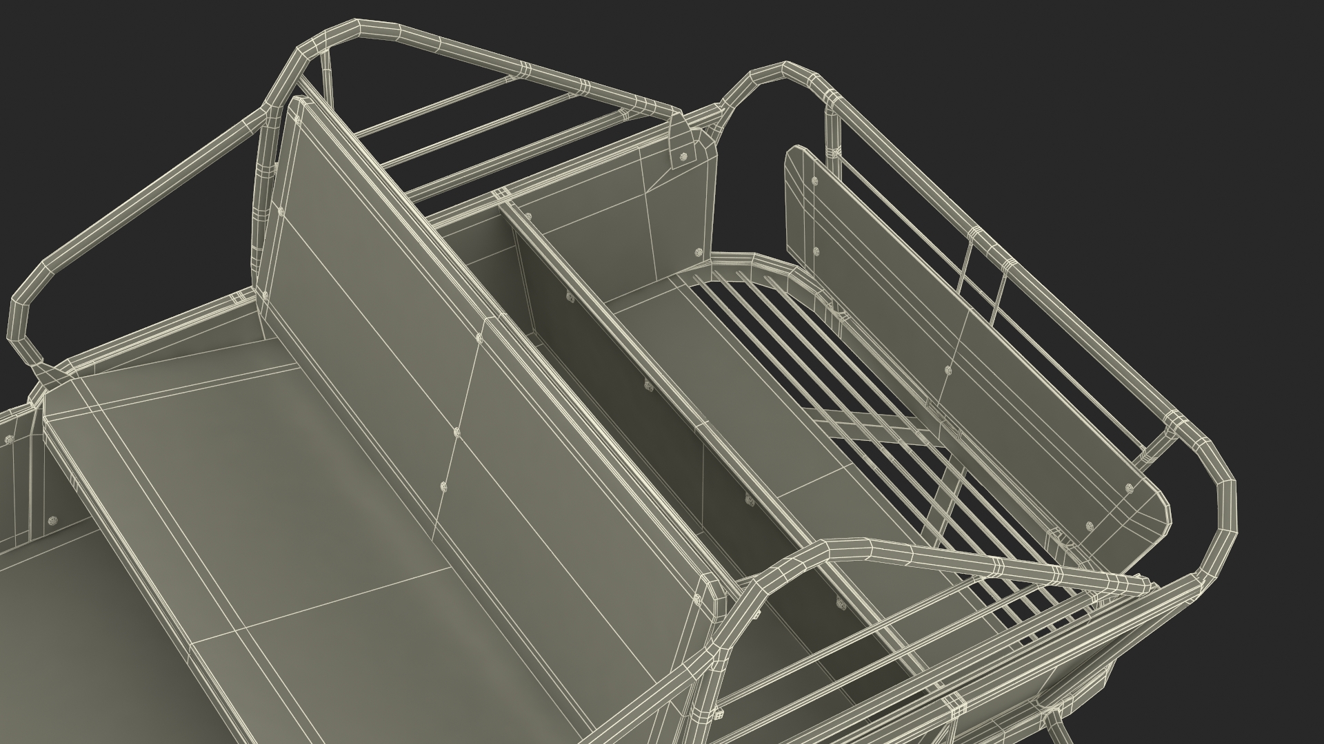 3D model Snowmobile Sled