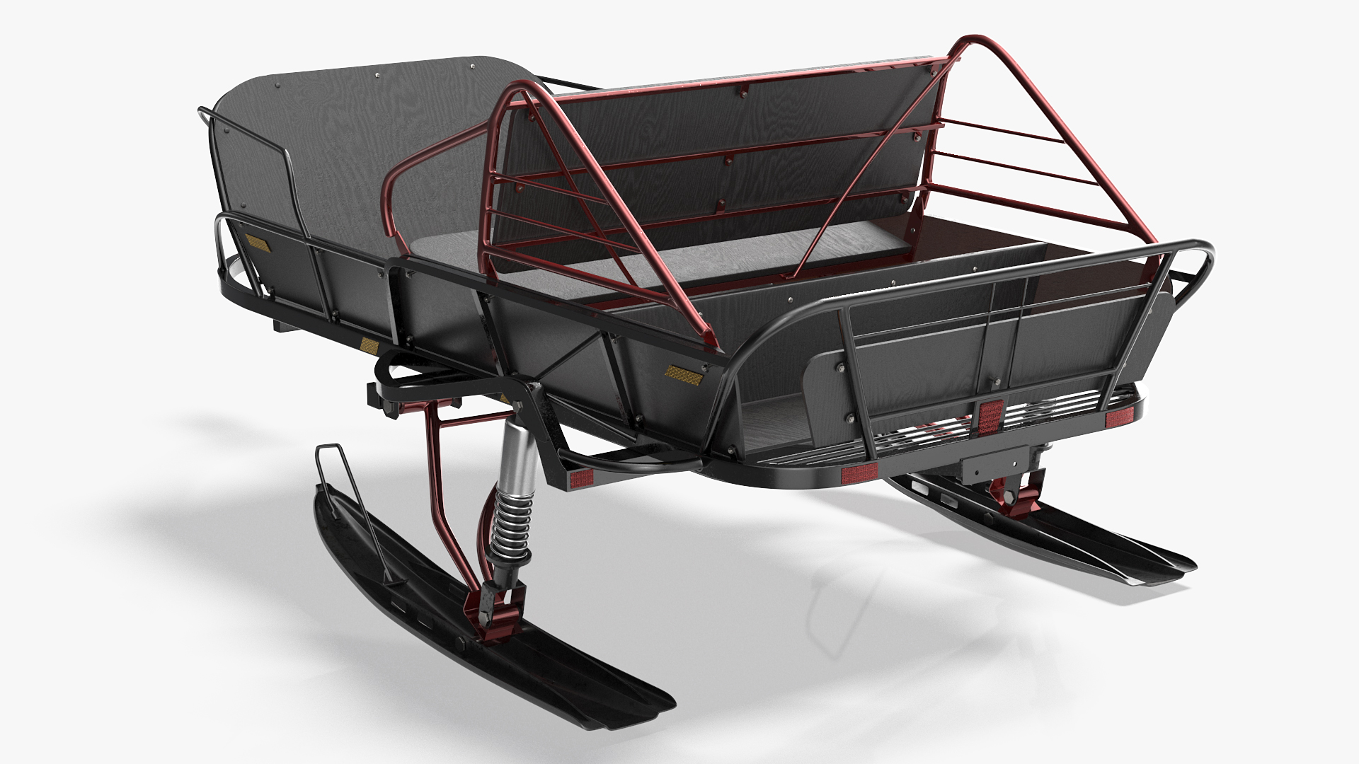 3D model Snowmobile Sled