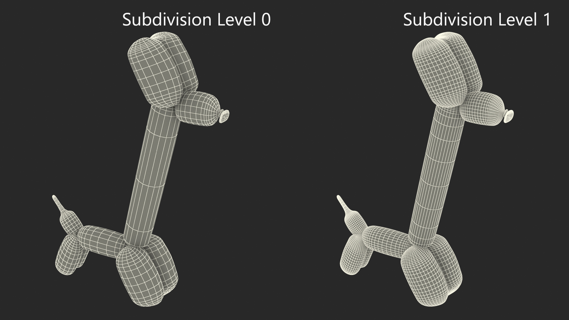 Balloon Animal Giraffe 3D
