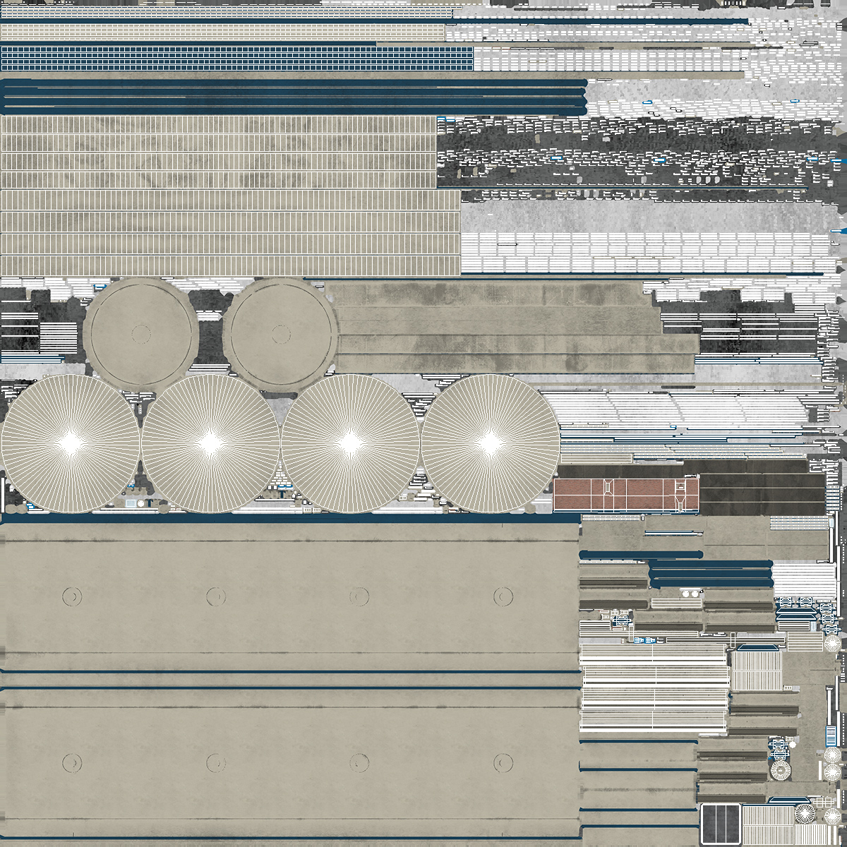 3D model Wastewater Circular Clarifiers