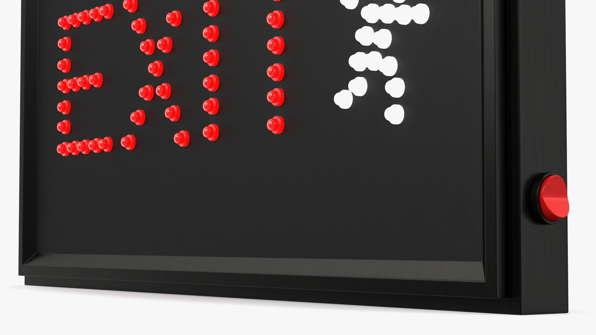 Exit Red LED Light Display ON 3D model