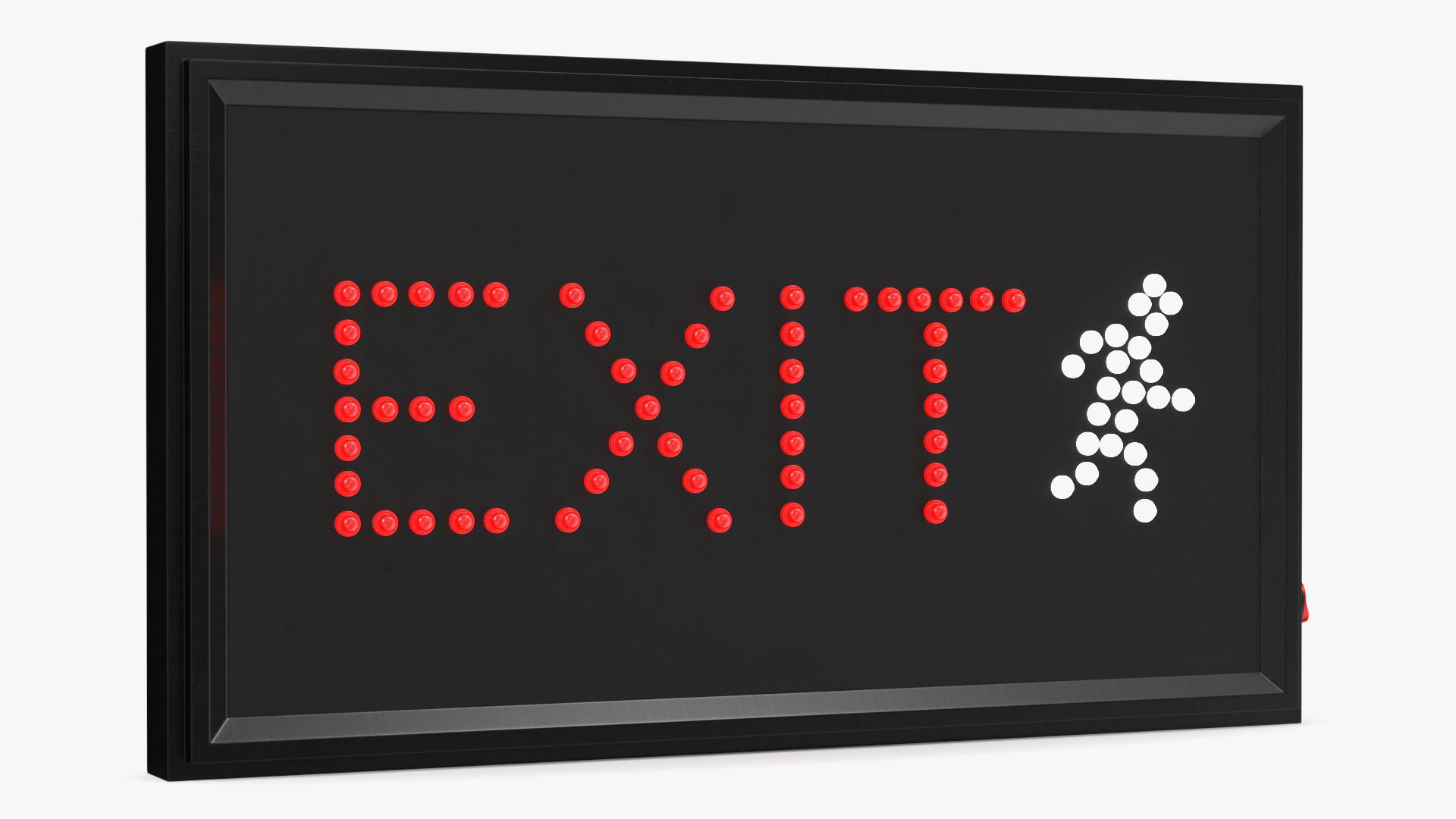 Exit Red LED Light Display ON 3D model