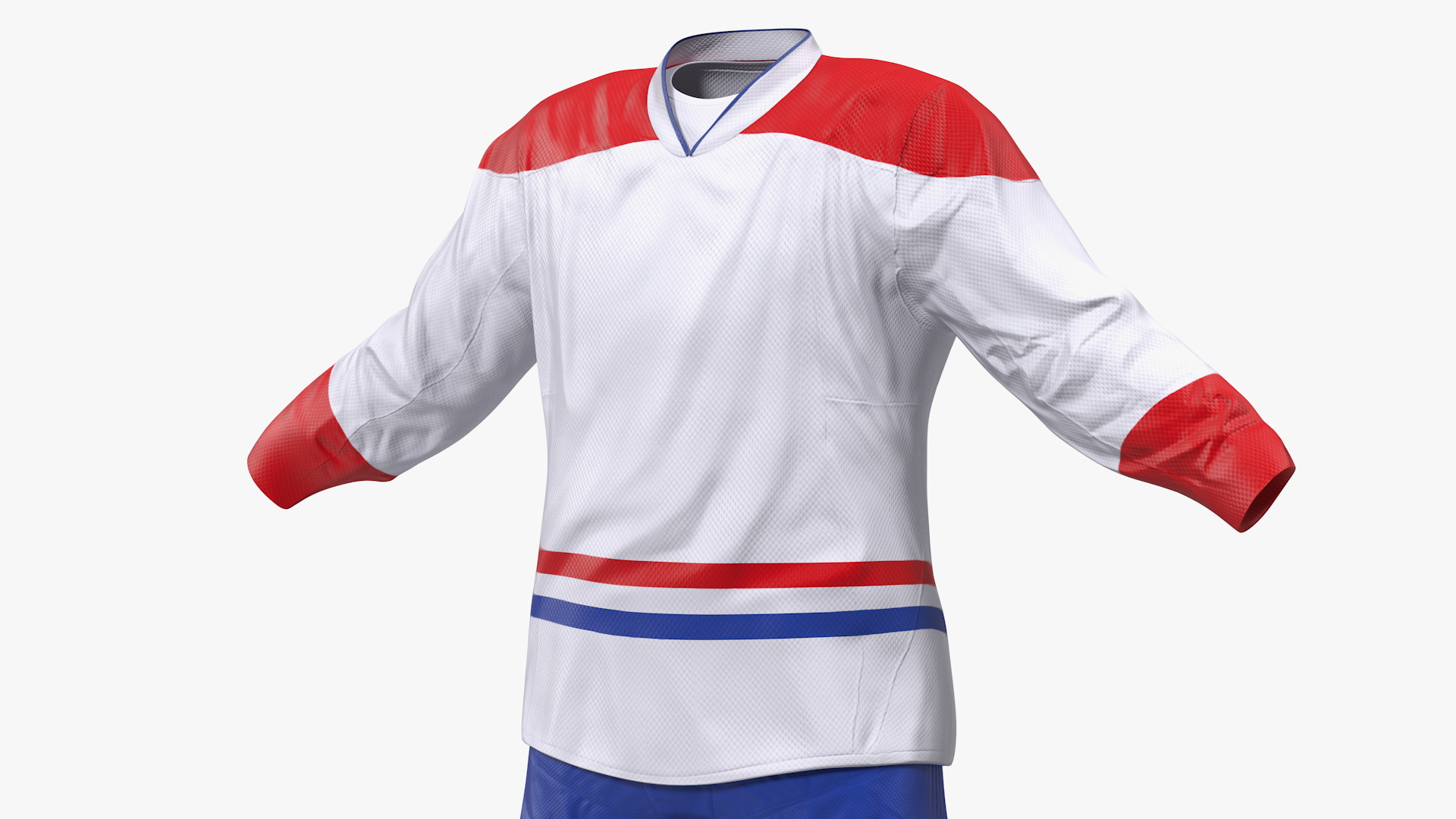 3D model Hockey Clothes White