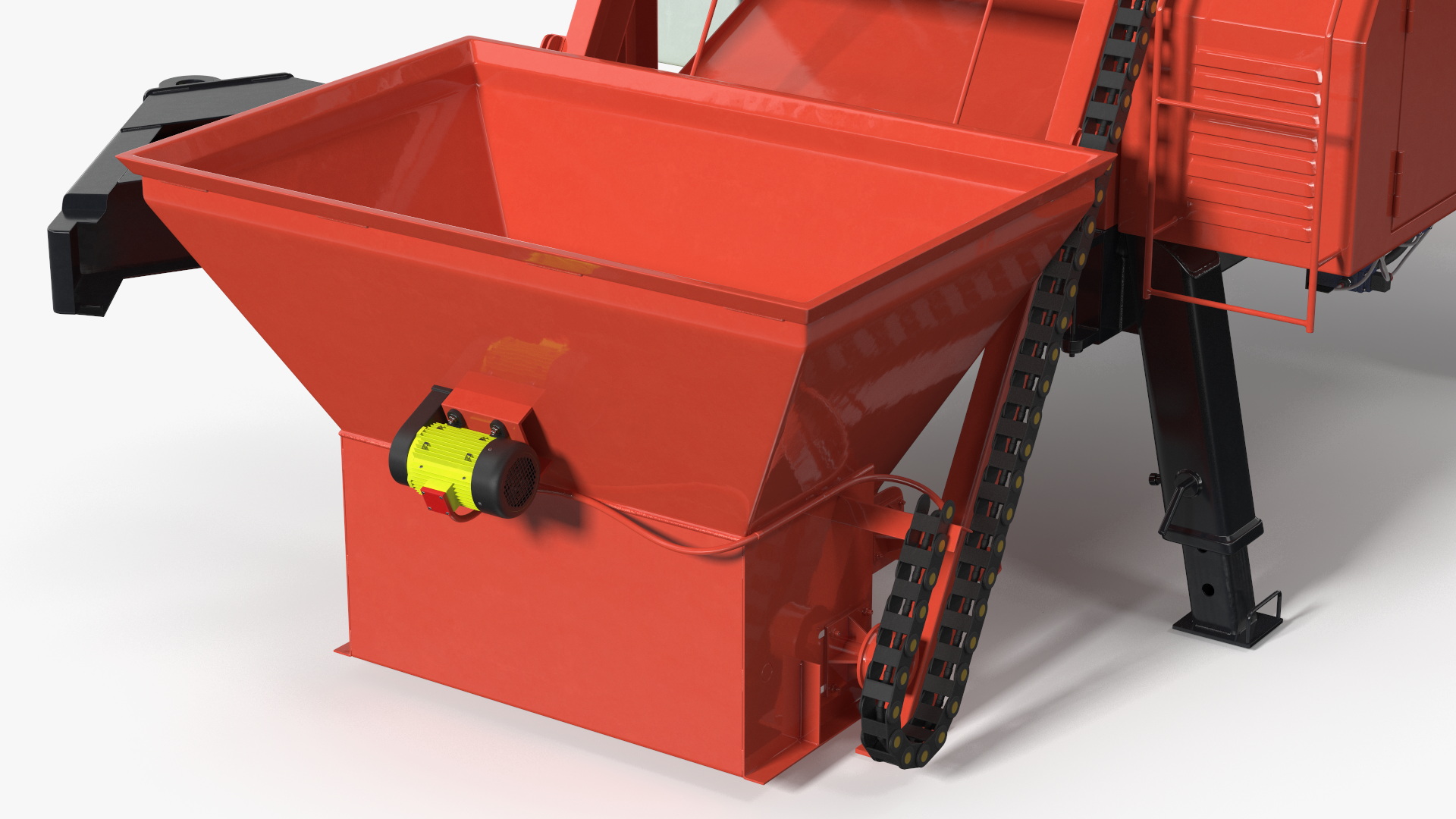 Worker with Cement and Concrete Mixer Pump 3D