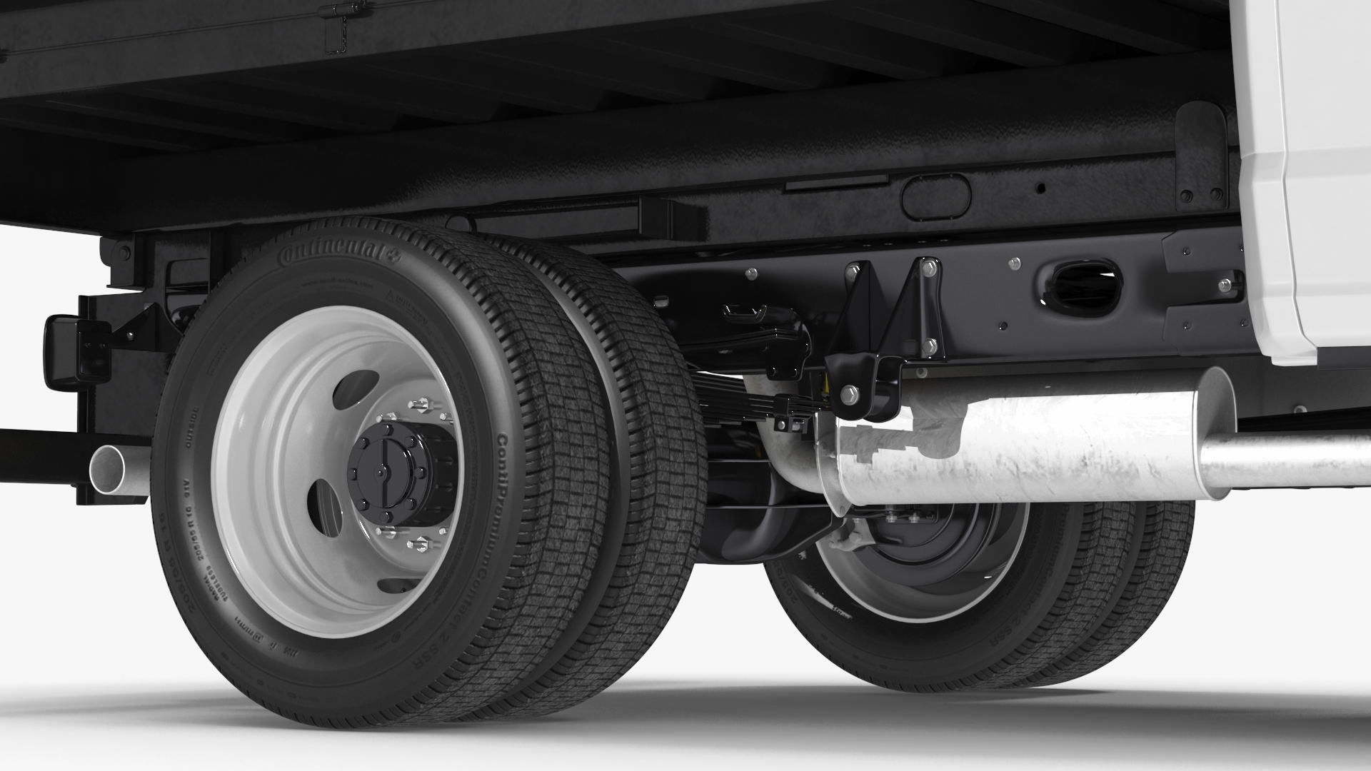 Ford Super Duty F550 Black Dump 2023 Simple Interior 3D