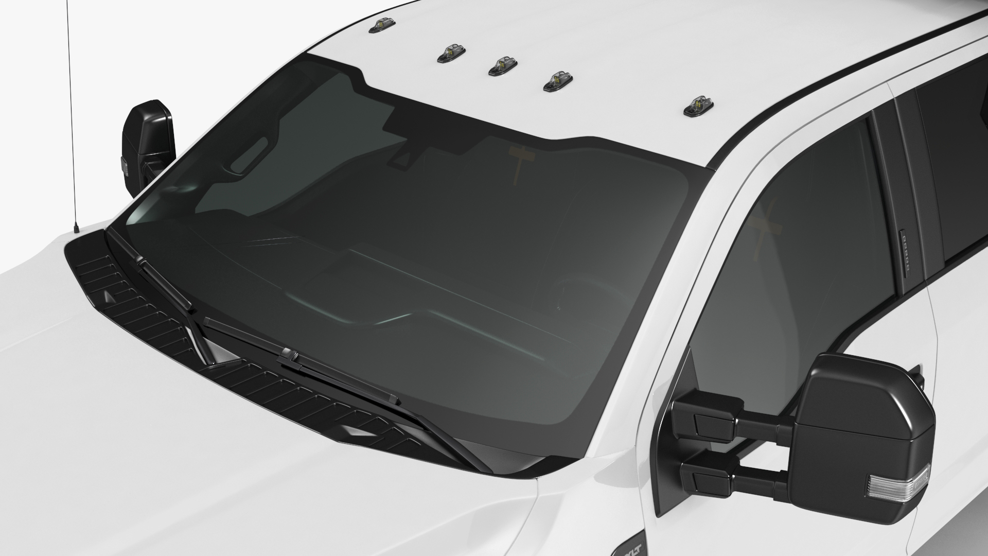 Ford Super Duty F550 Black Dump 2023 Simple Interior 3D