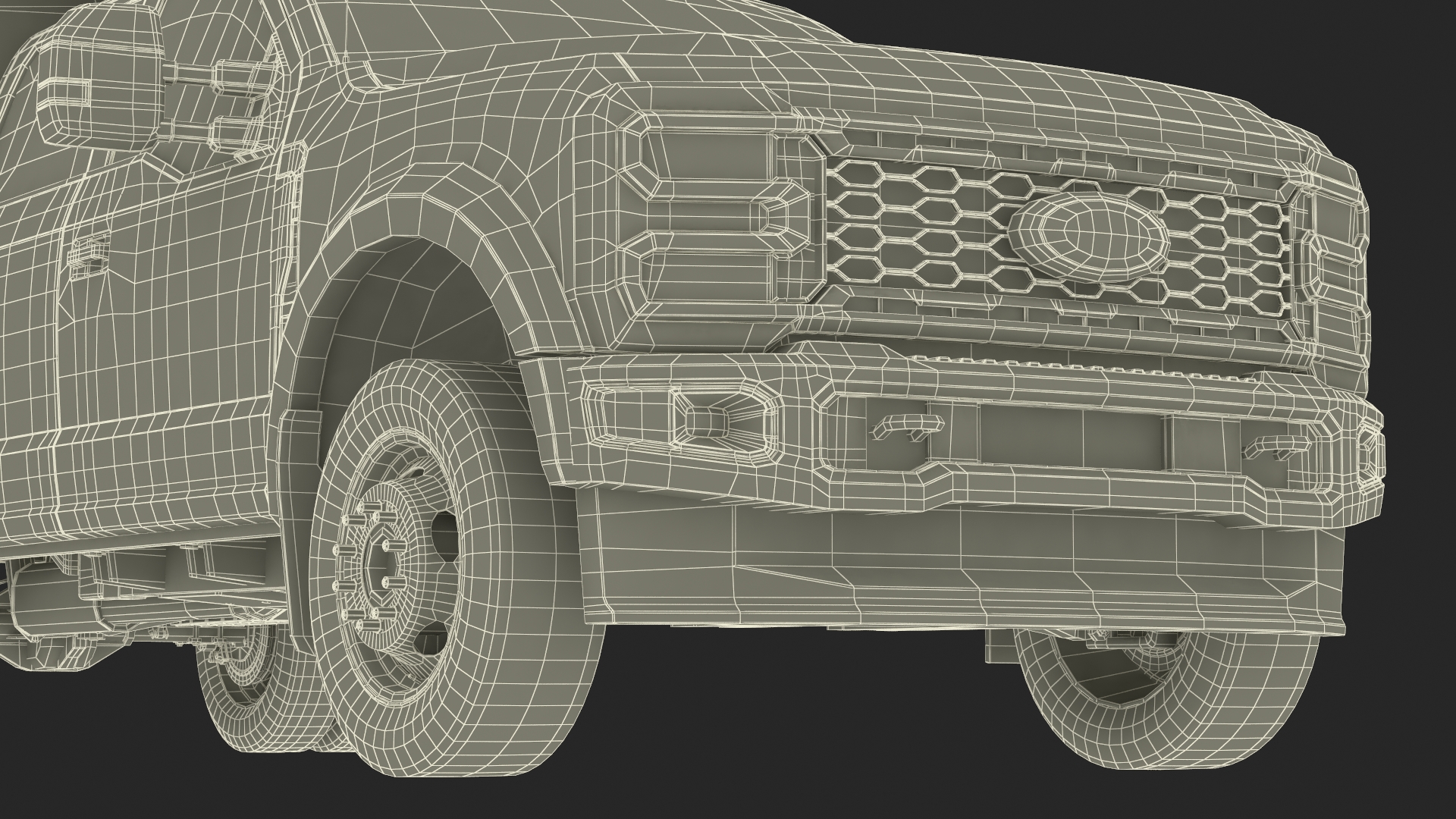 Ford Super Duty F550 Black Dump 2023 Simple Interior 3D