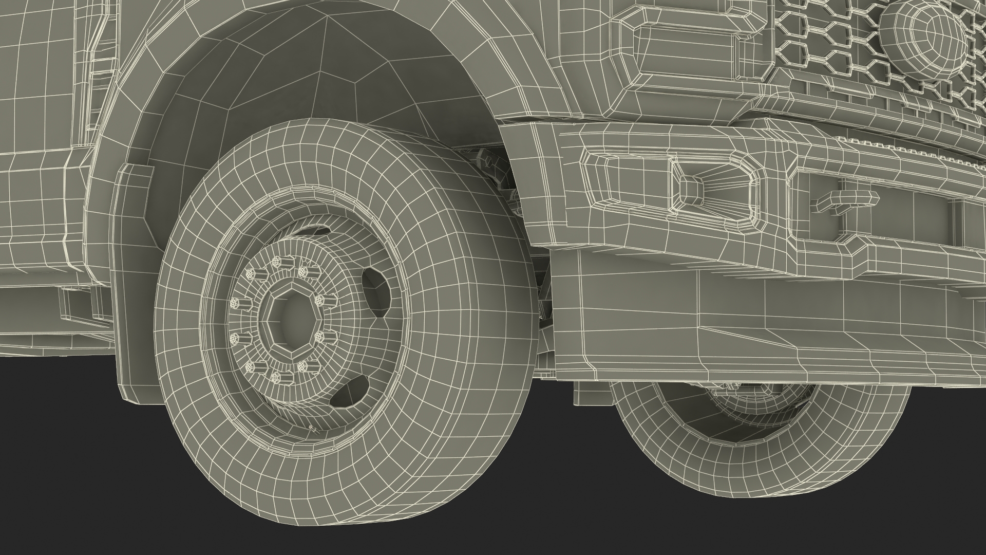Ford Super Duty F550 Black Dump 2023 Simple Interior 3D