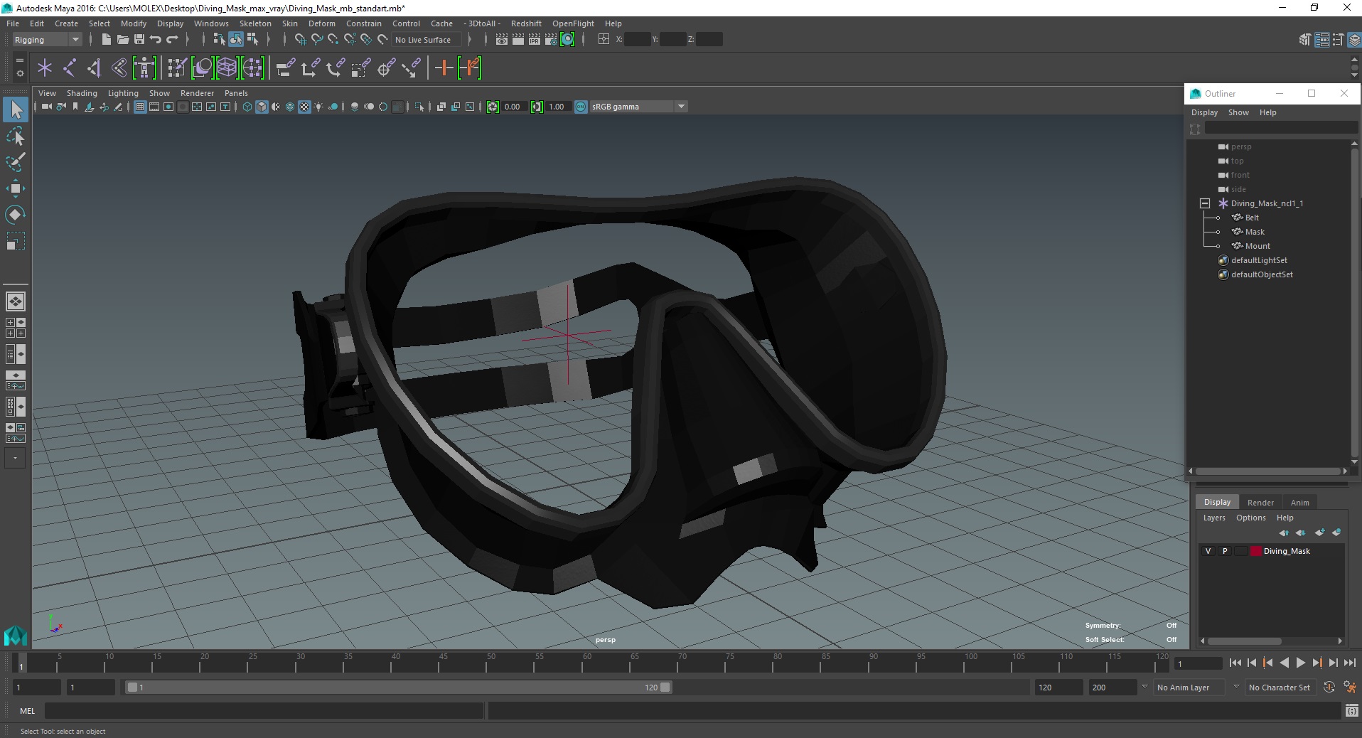 3D Diving Mask