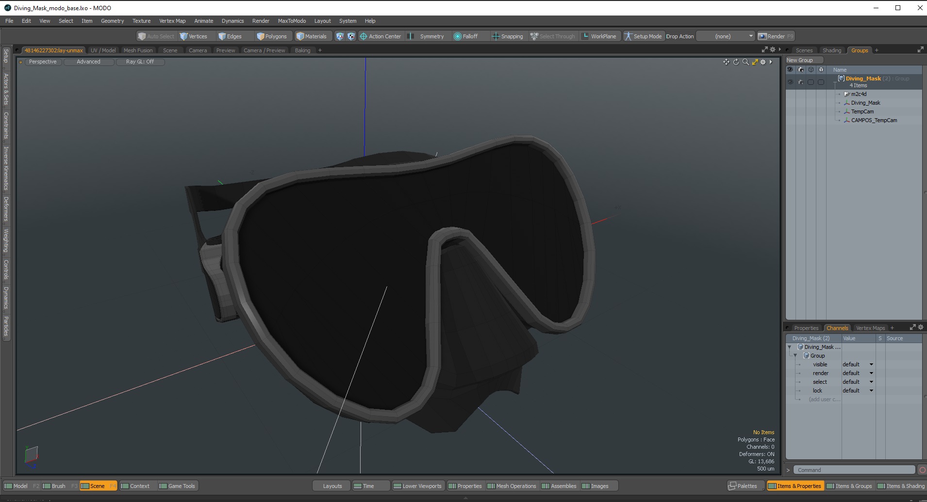 3D Diving Mask