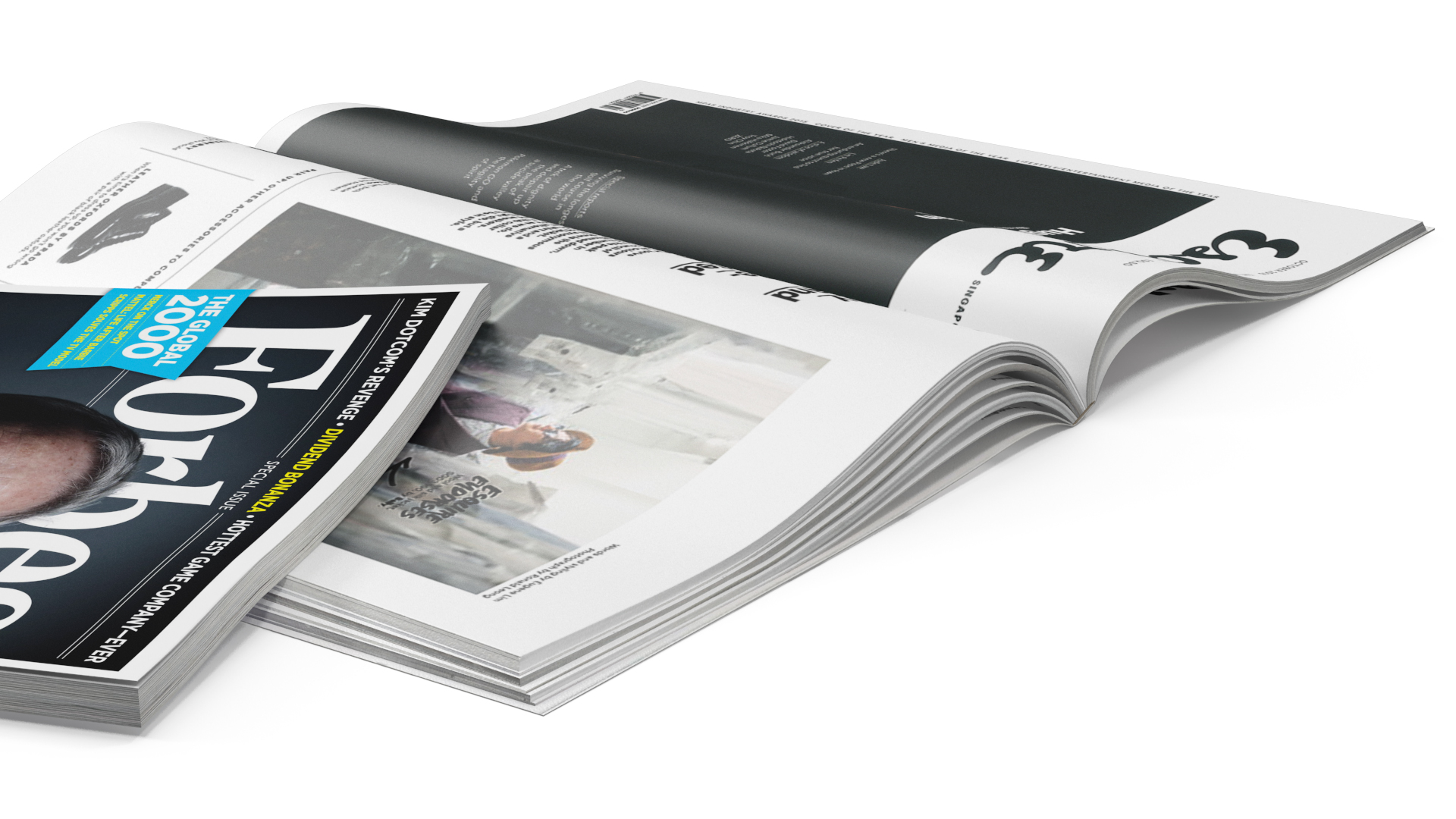 3D Esquire and Forbes Magazines model