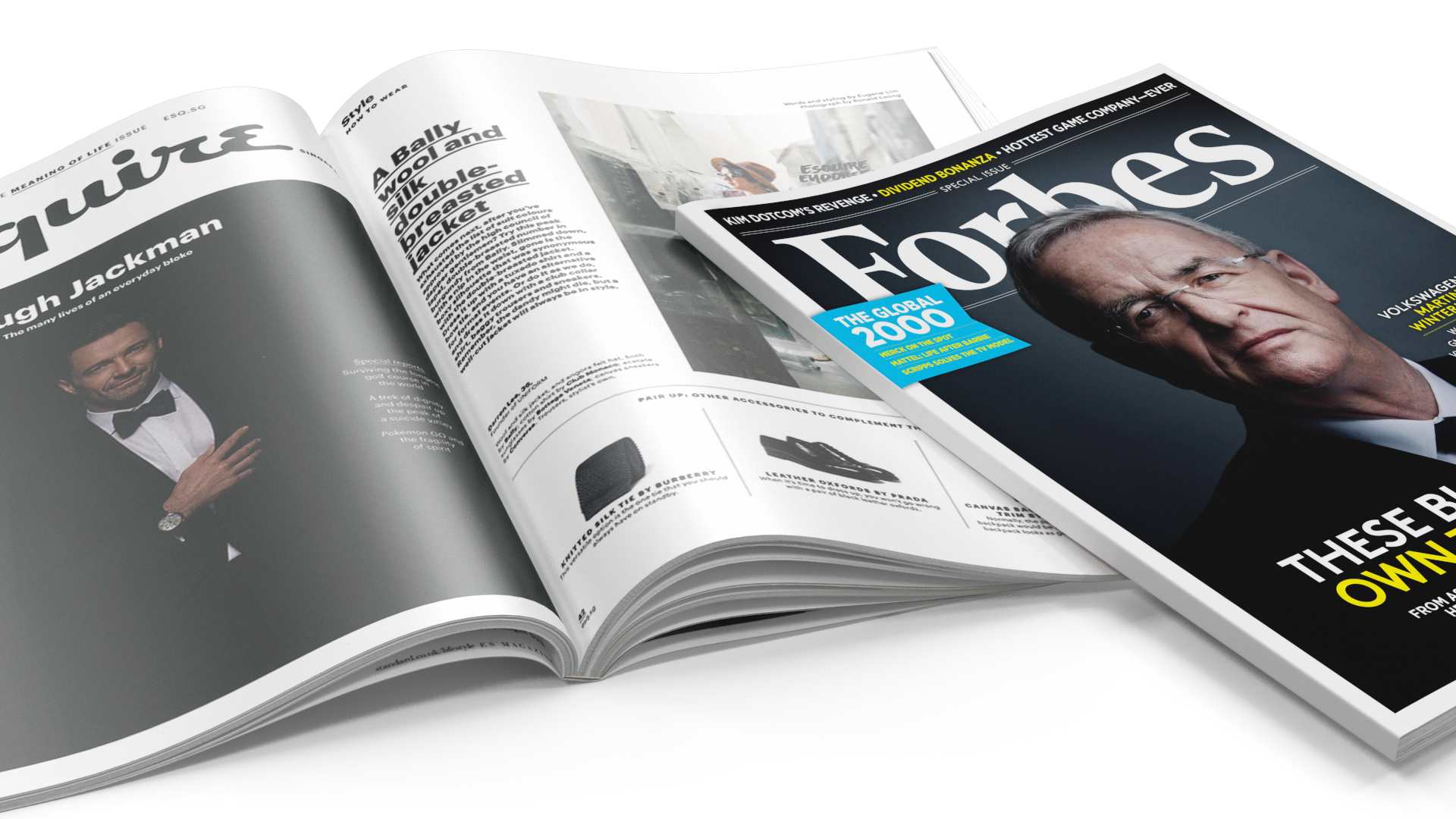 3D Esquire and Forbes Magazines model