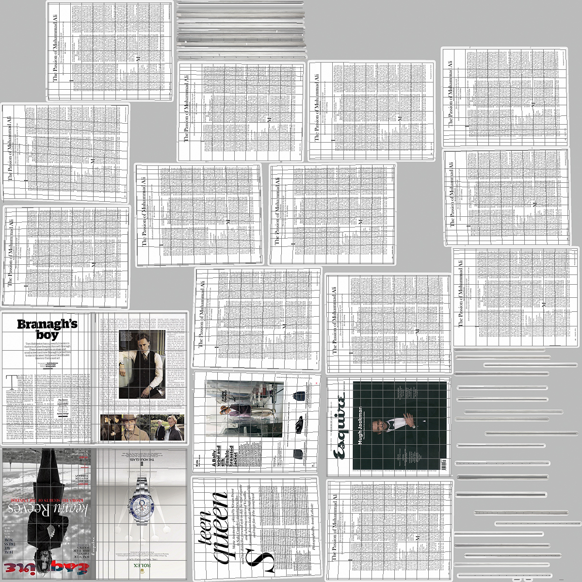 3D Esquire and Forbes Magazines model