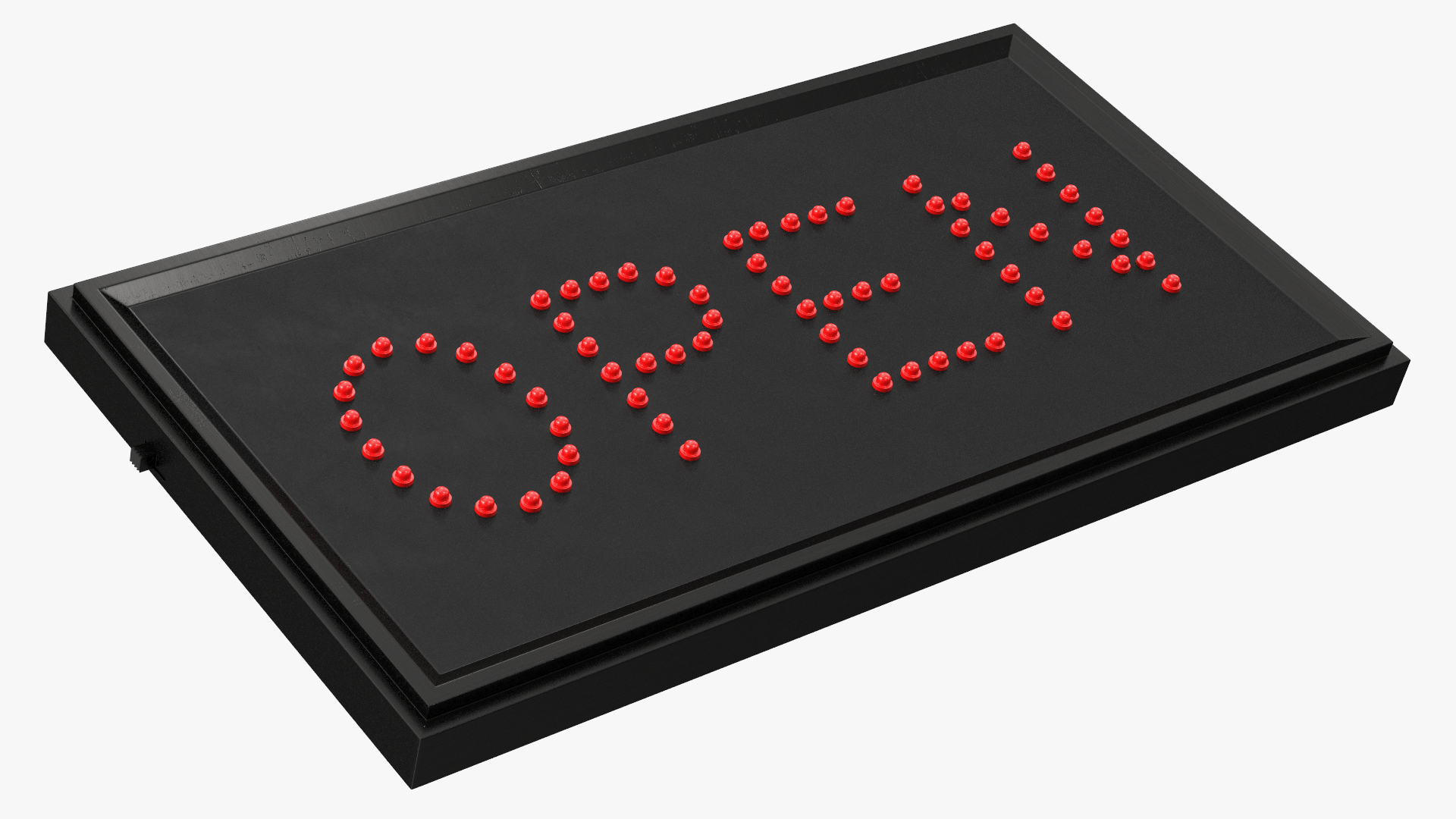 Rectangle Open Red LED Sign for Business Display OFF 3D