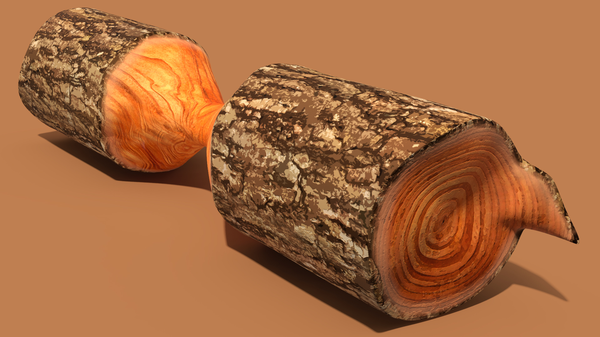 Cartoon Beaver with Tools Set 3D model