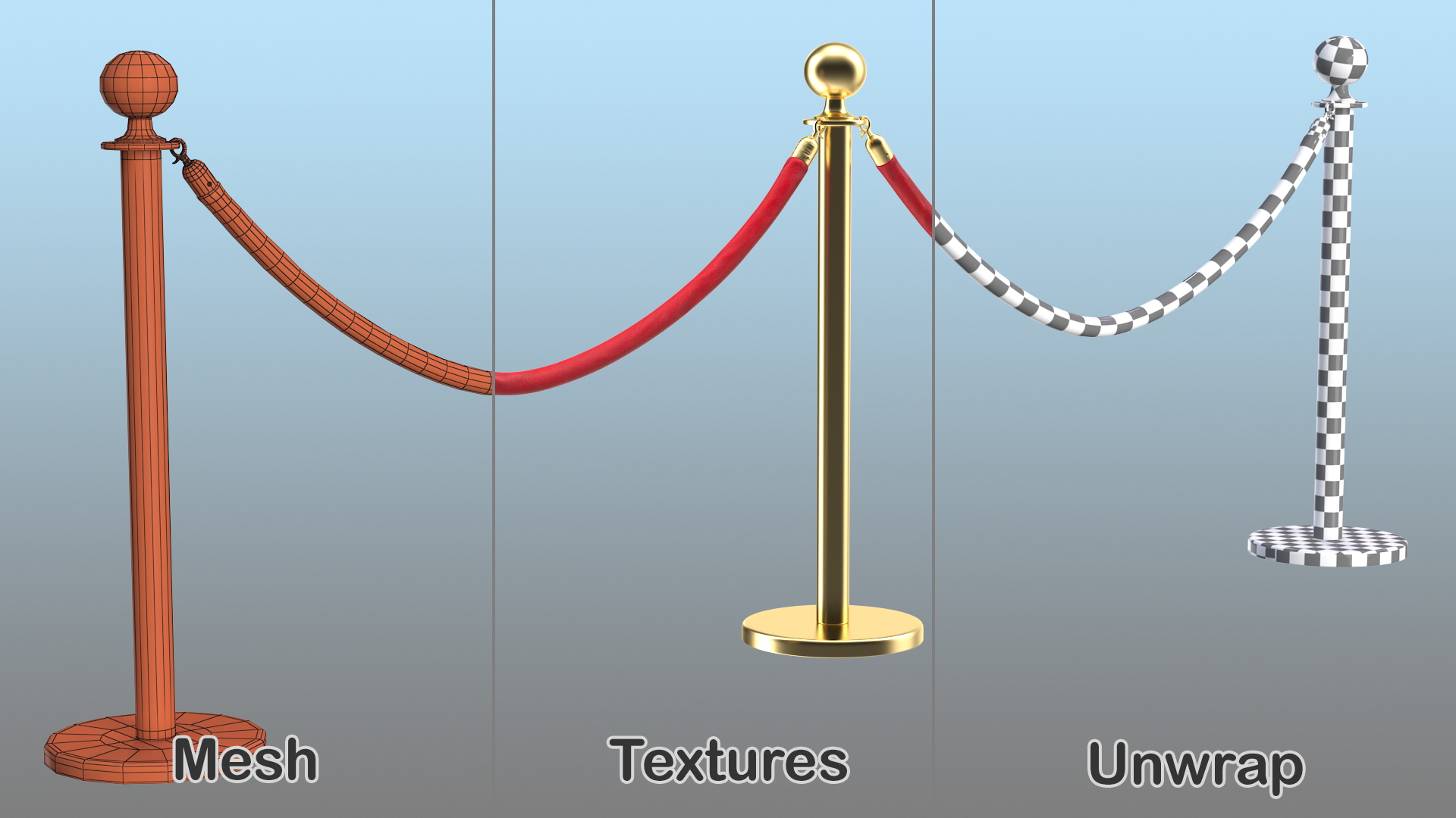 3D Red Carpet Fence