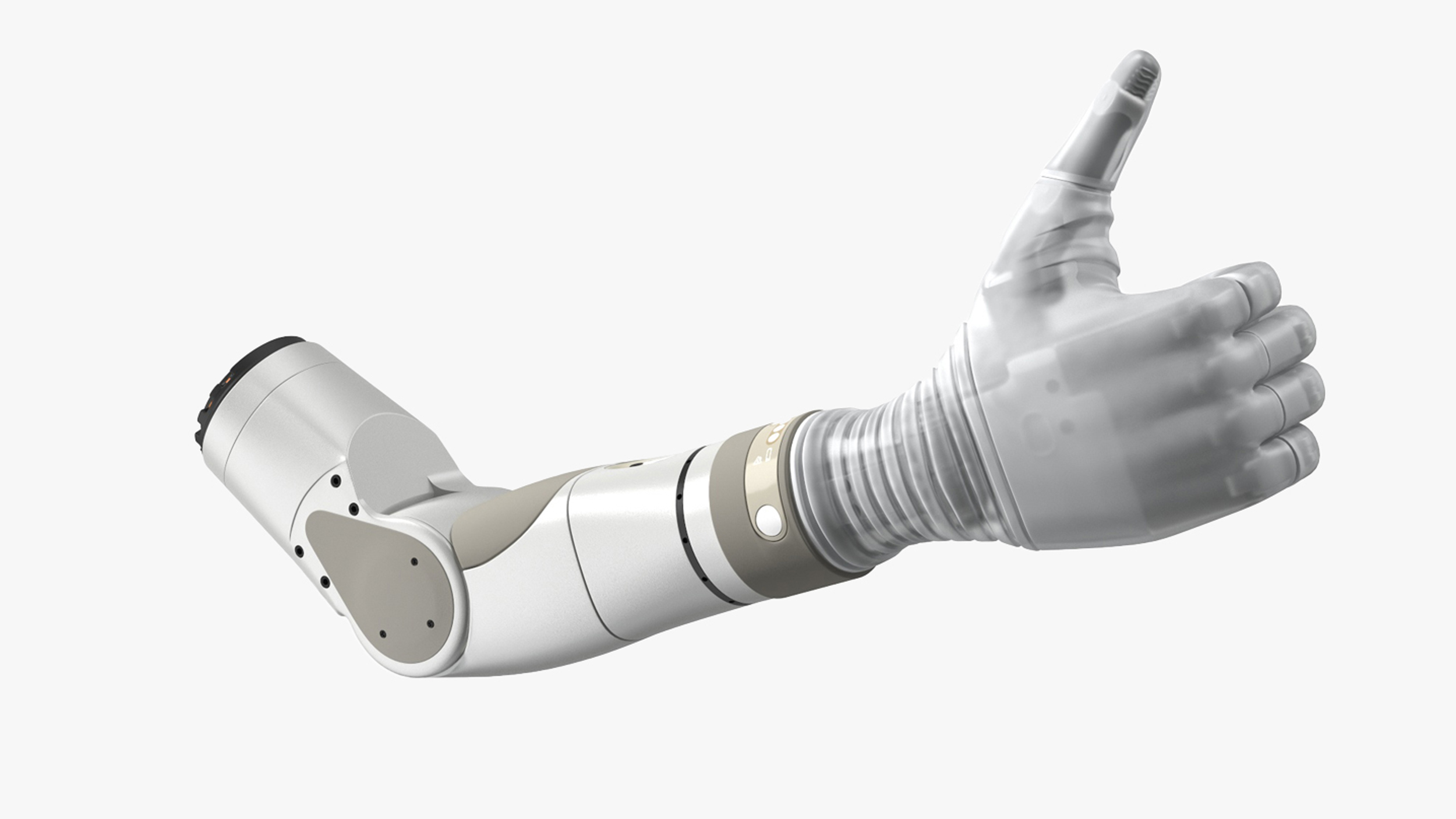 Bionic Arm with Elbow Deka Rigged for Maya 3D