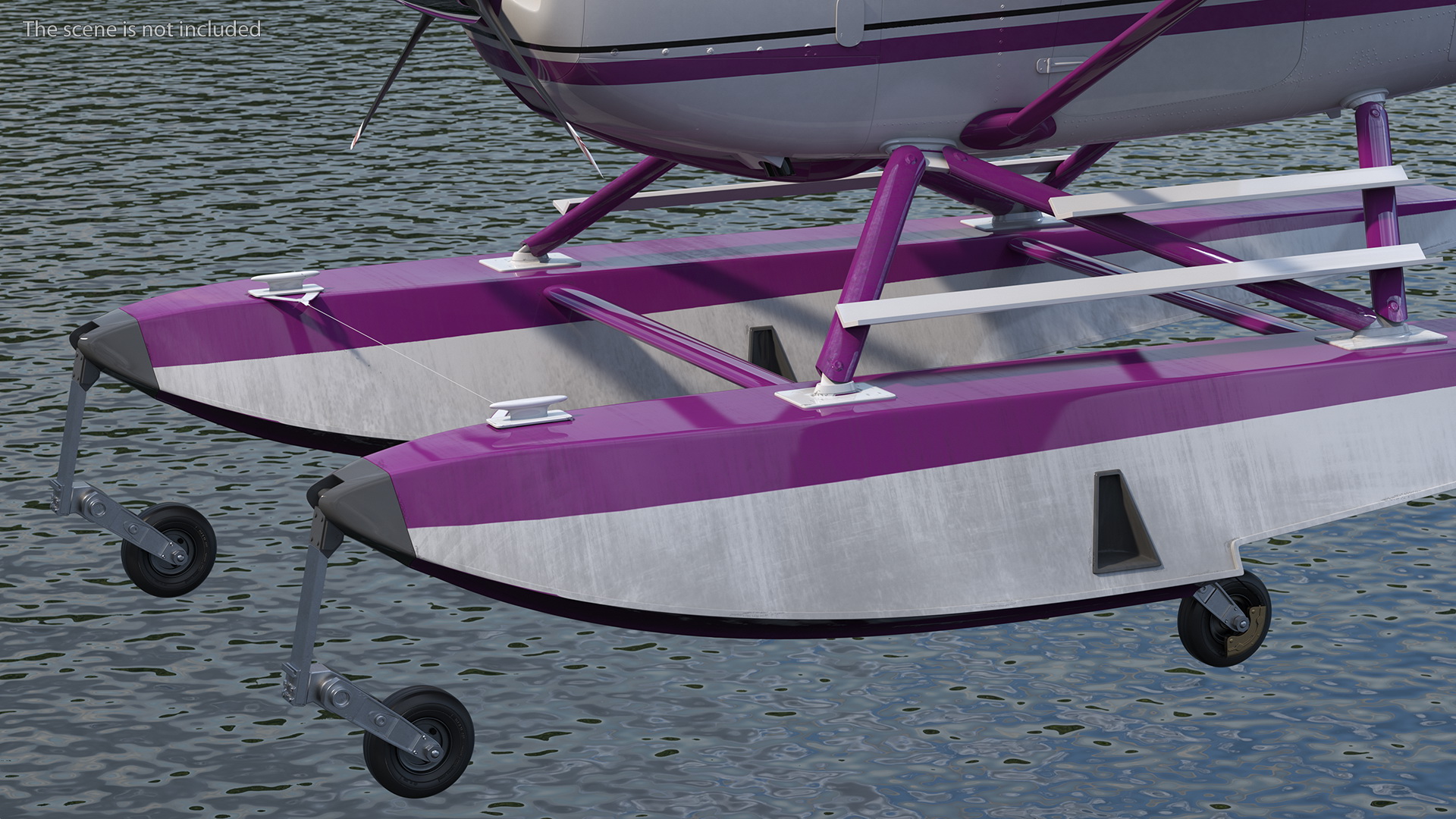3D Light Utility Floatplane Rigged