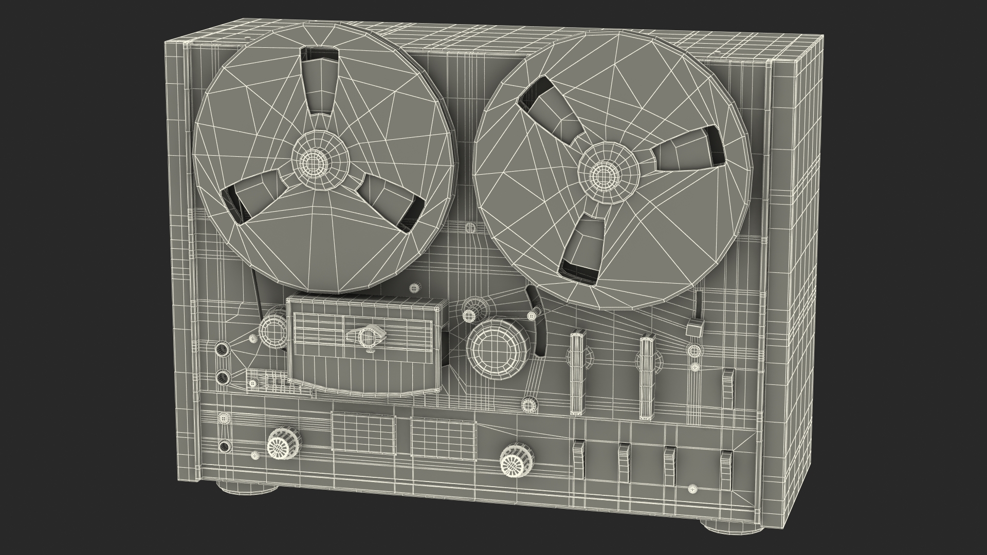 3D Vintage Tape Recorder