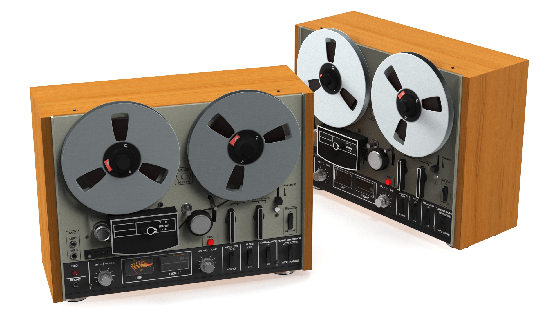 3D Vintage Tape Recorder