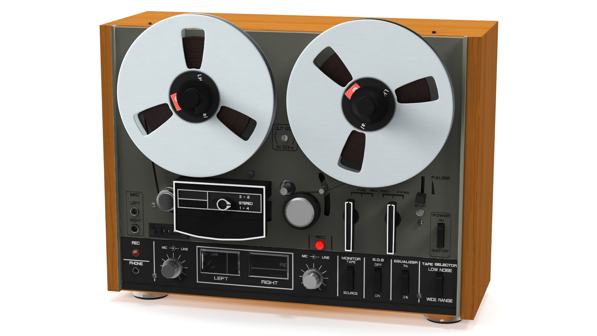 3D Vintage Tape Recorder