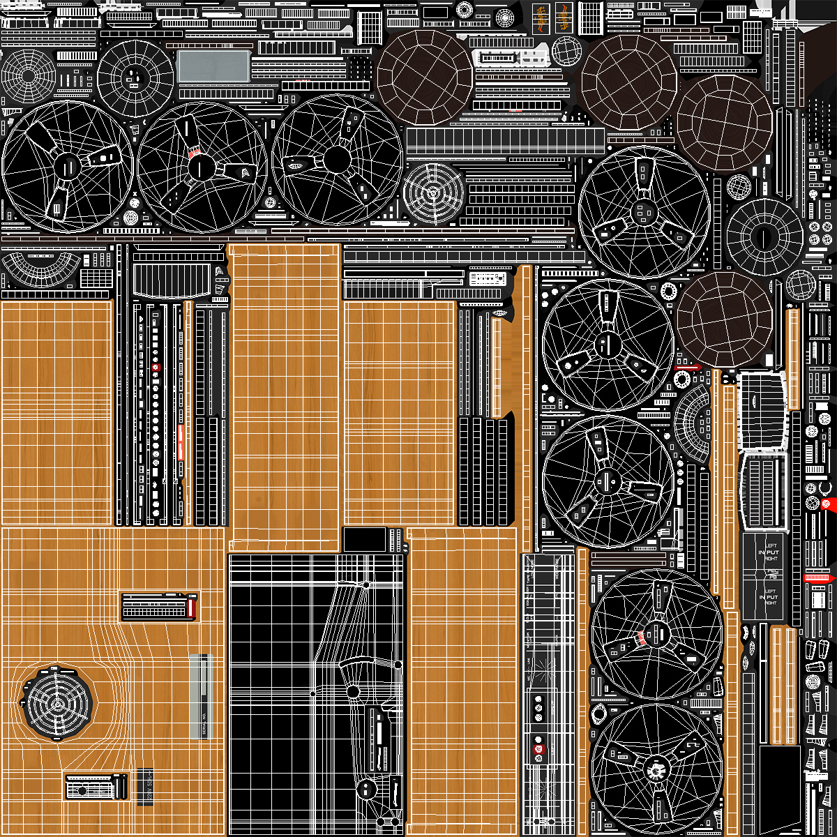 3D Vintage Tape Recorder
