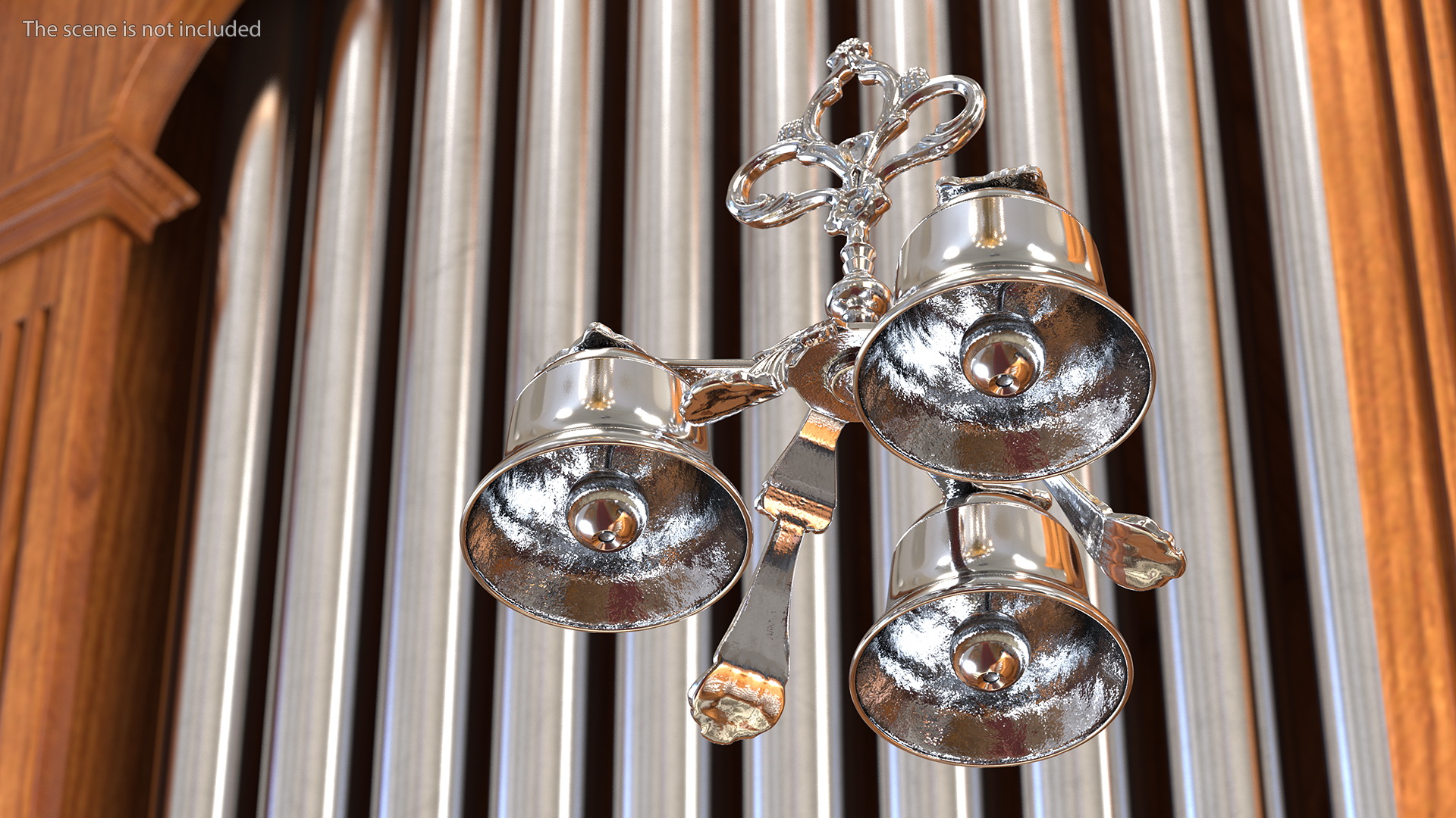 Three Sound Silver Handbell 3D