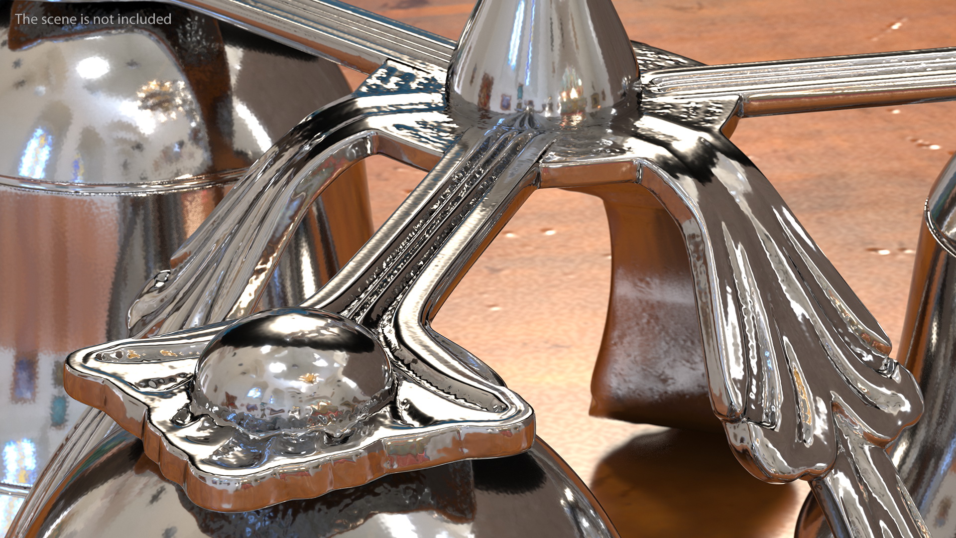 Three Sound Silver Handbell 3D