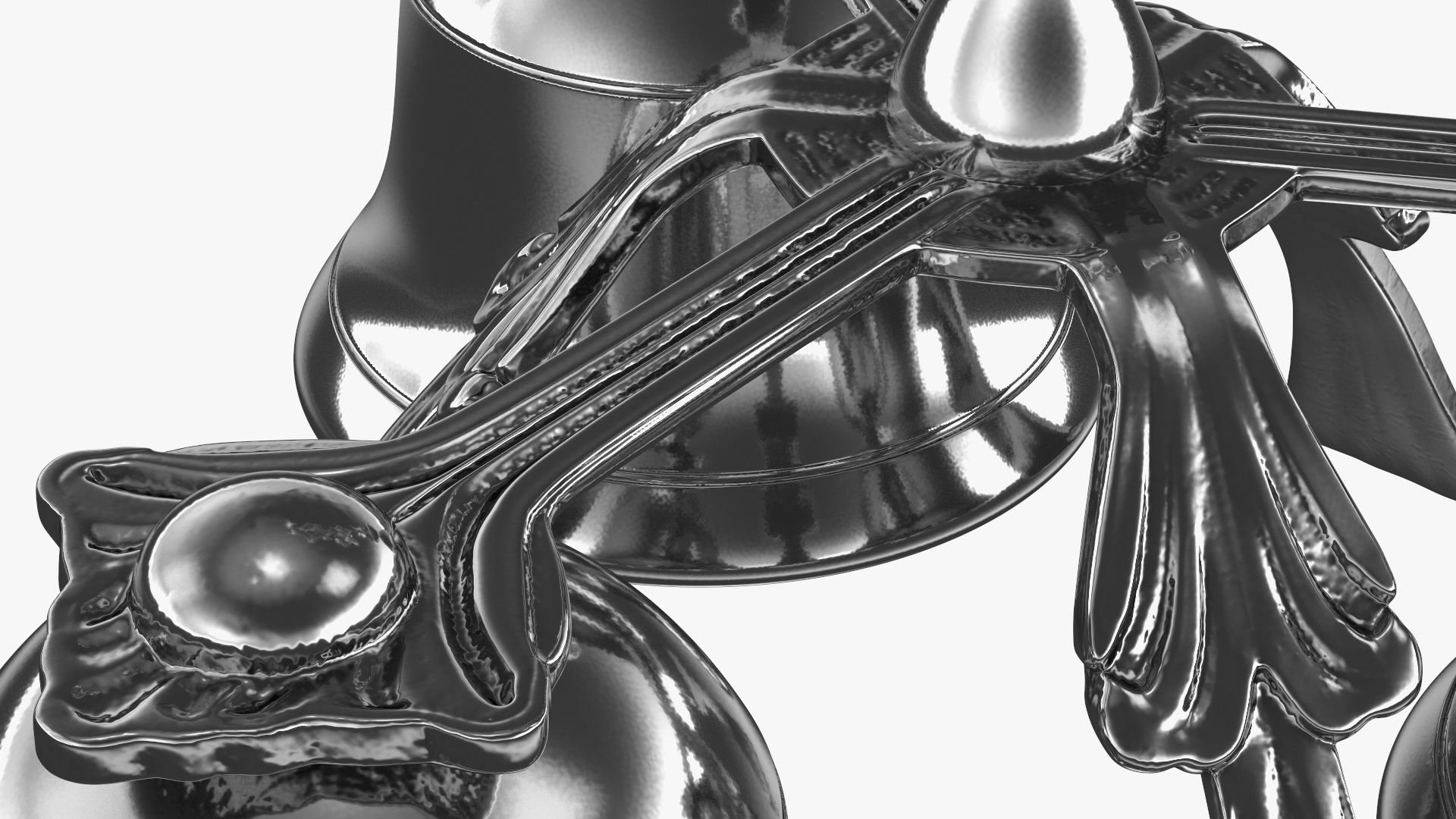 Three Sound Silver Handbell 3D