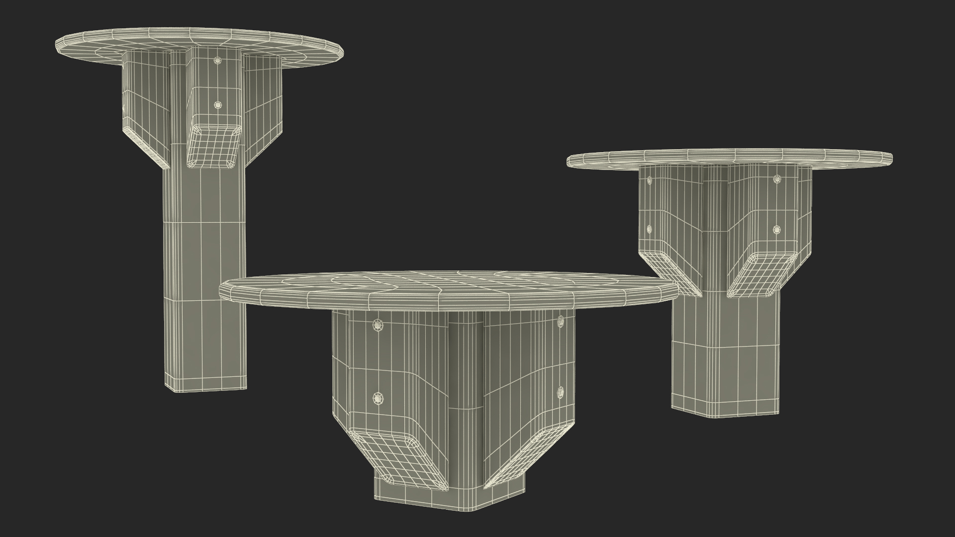 Red Jump Islands for Dog Park 3D model