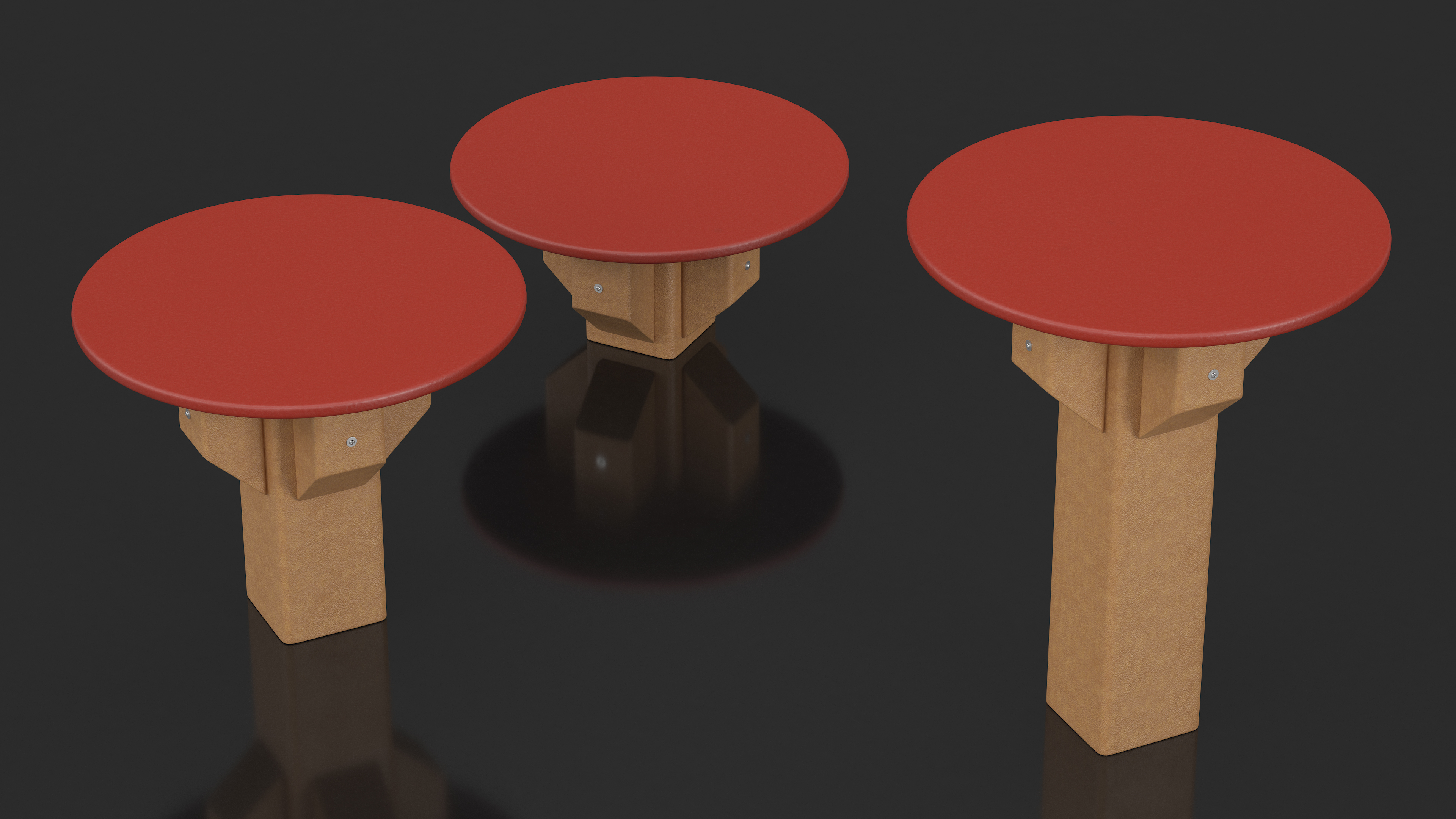 Red Jump Islands for Dog Park 3D model