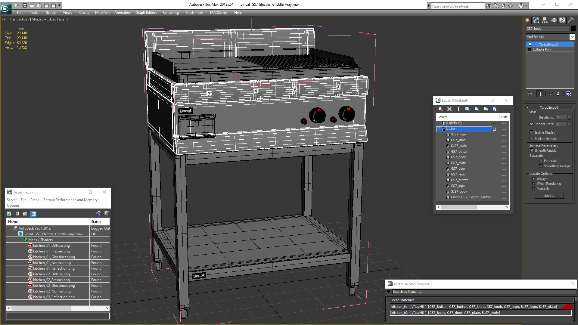 Lincat GS7 Electric Griddle 3D